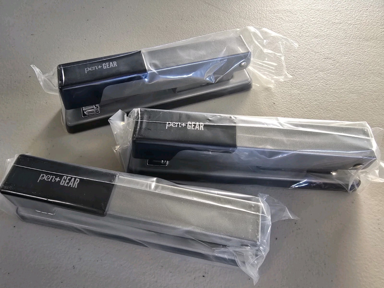 Pen+Gear Metal Work School Stapler Set 20 Sheet Capacity, 3 Pack Office Silver