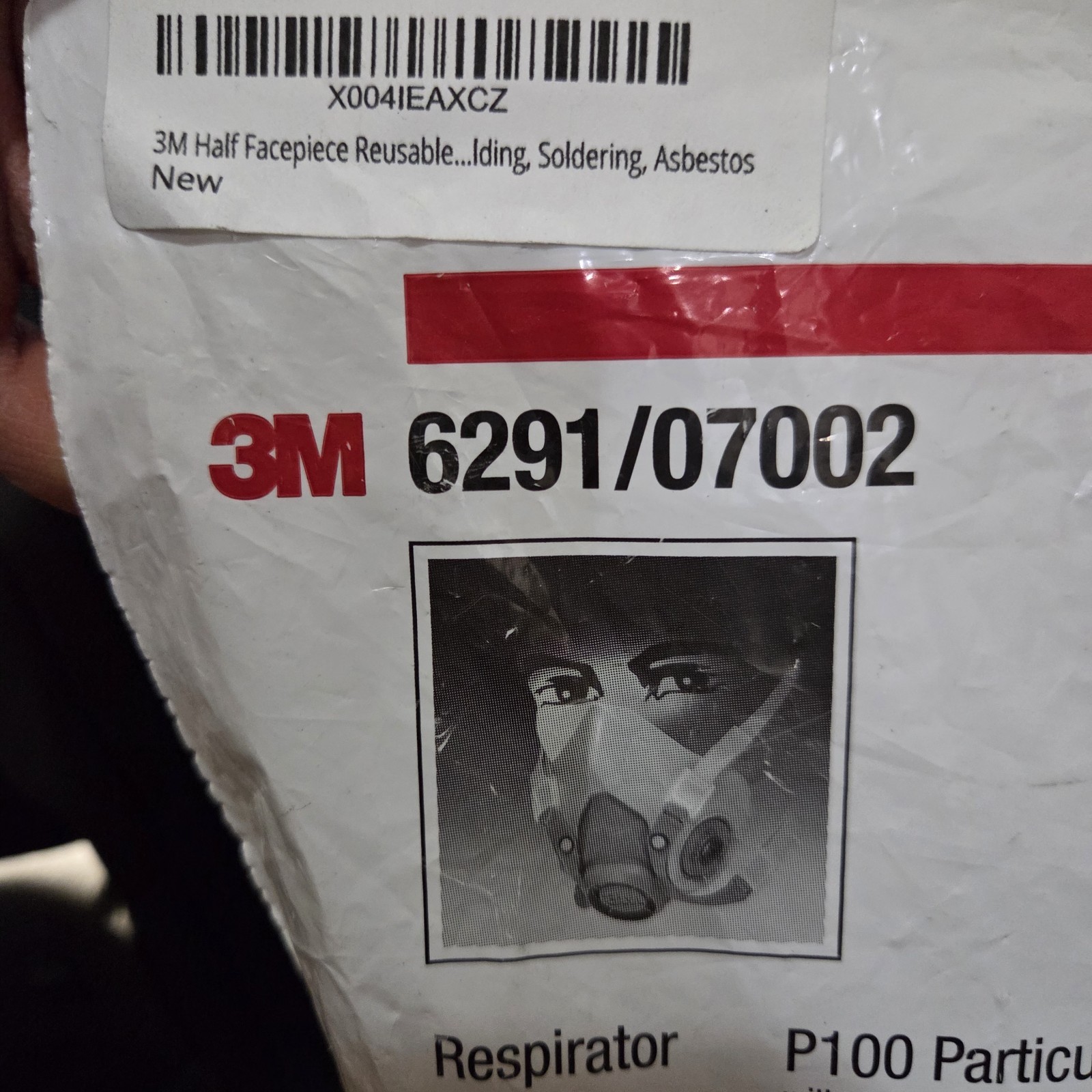 3M 6291 / 07002 Half Facepiece Reusable Respirator Mask with Filter – Medium