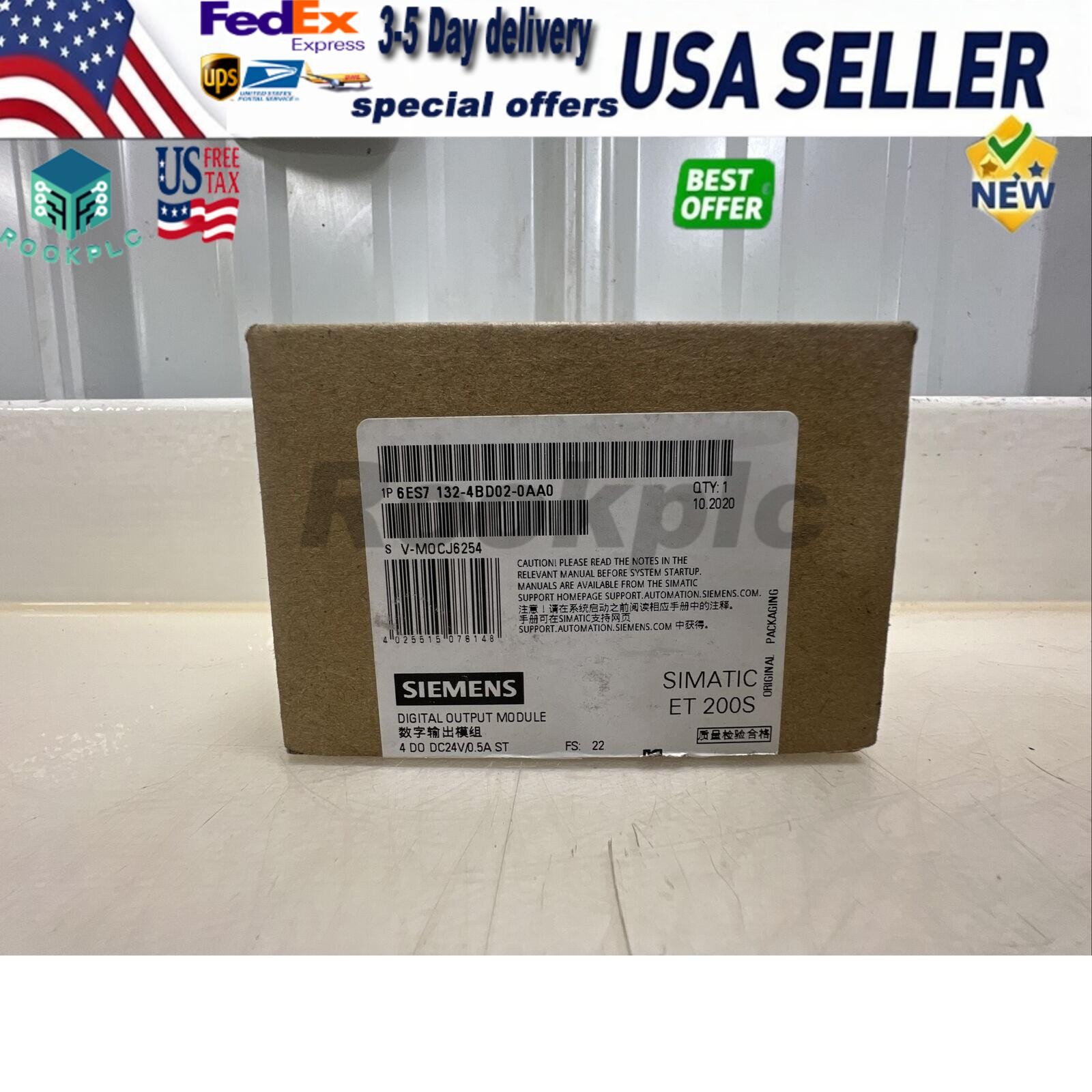 New Siemens 6ES7132-4BD02-0AA0 6ES71324BD020AA0 SIMATIC DP5 electronic module