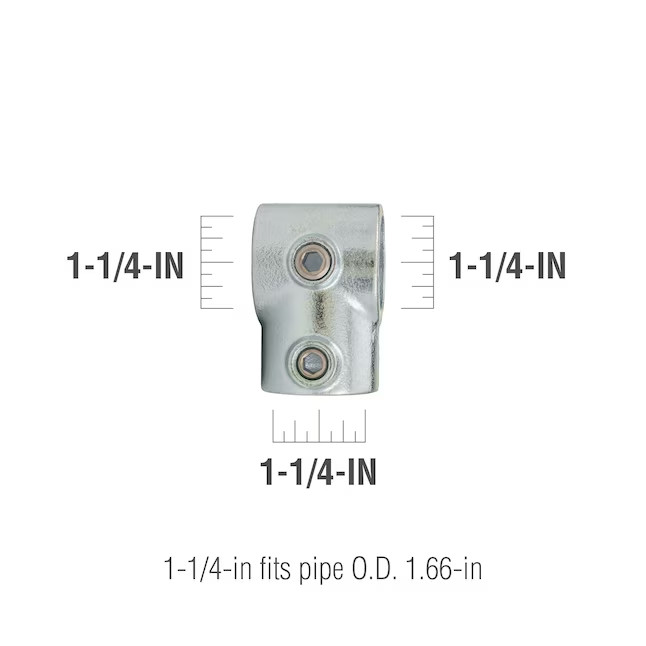 SteelTek 1-1/4-in Structural Galvanized Single Socket Tee 737766 NEW FREE SHIP