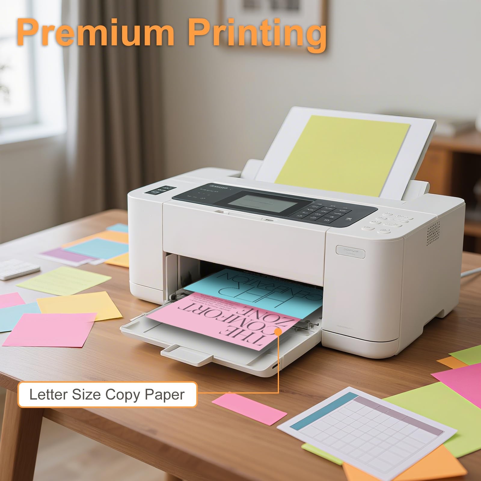 Colored Copy Paper 8.5×11 Inches, 600Sheets Letter Size Pastel Colored Paper …