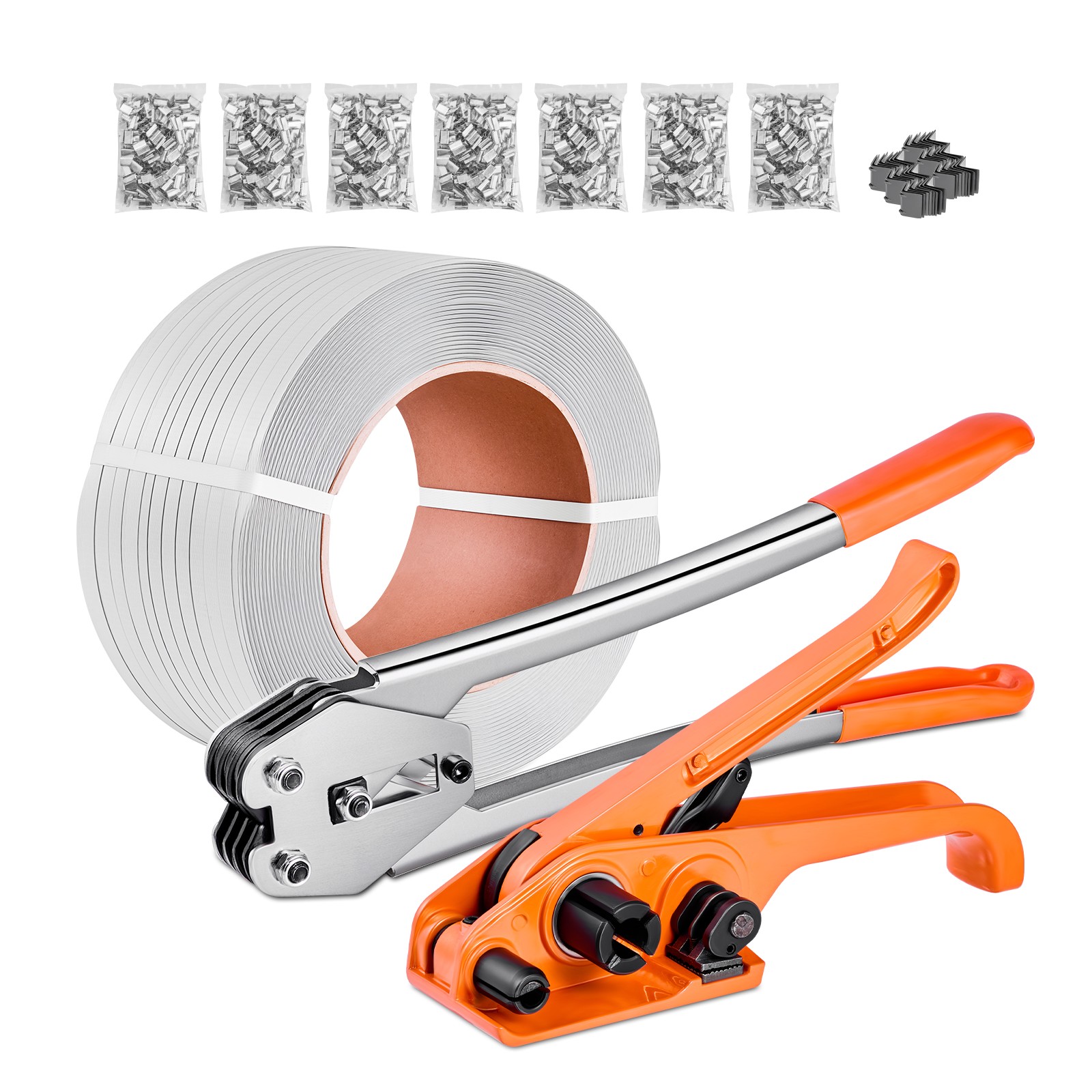 VEVOR Banding Strapping Kit 3200ft PP Band 1000 Metal Seals 50 Corner Protectors
