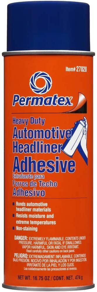 Permatex 27828 Headliner & Carpet Adhesive 16.75 oz | High-Strength Spray