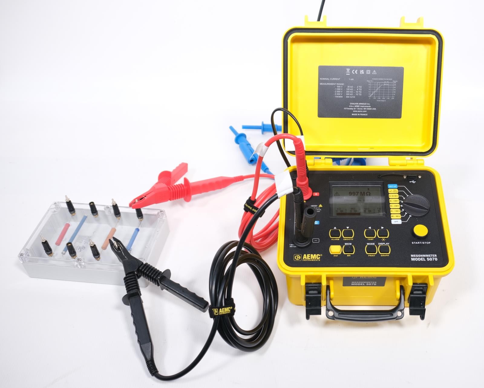 AEMC 5070 Megohmmeter Graphical Insulation Tester 5000V