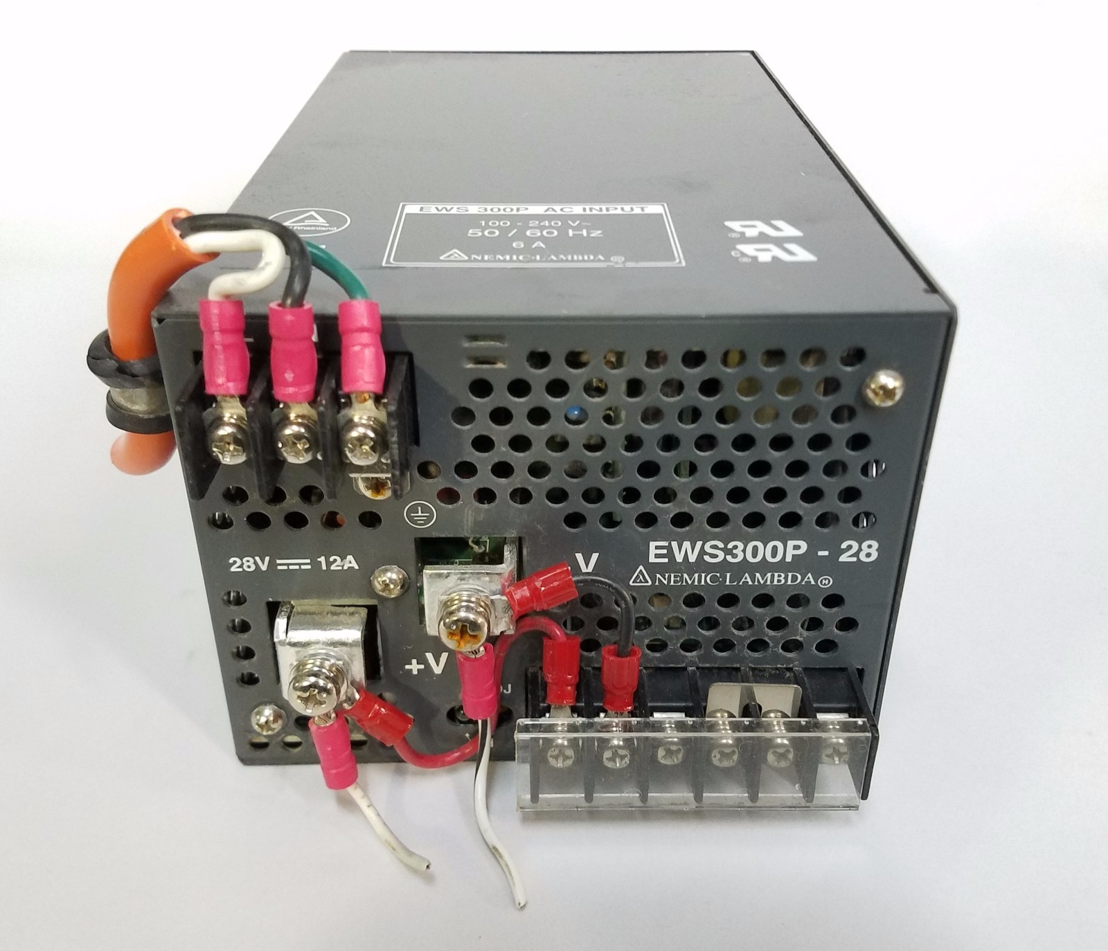 Nemic Lambda EWS300P – 28 12A 28V Adjustable Power Supply PSU 100-240 V