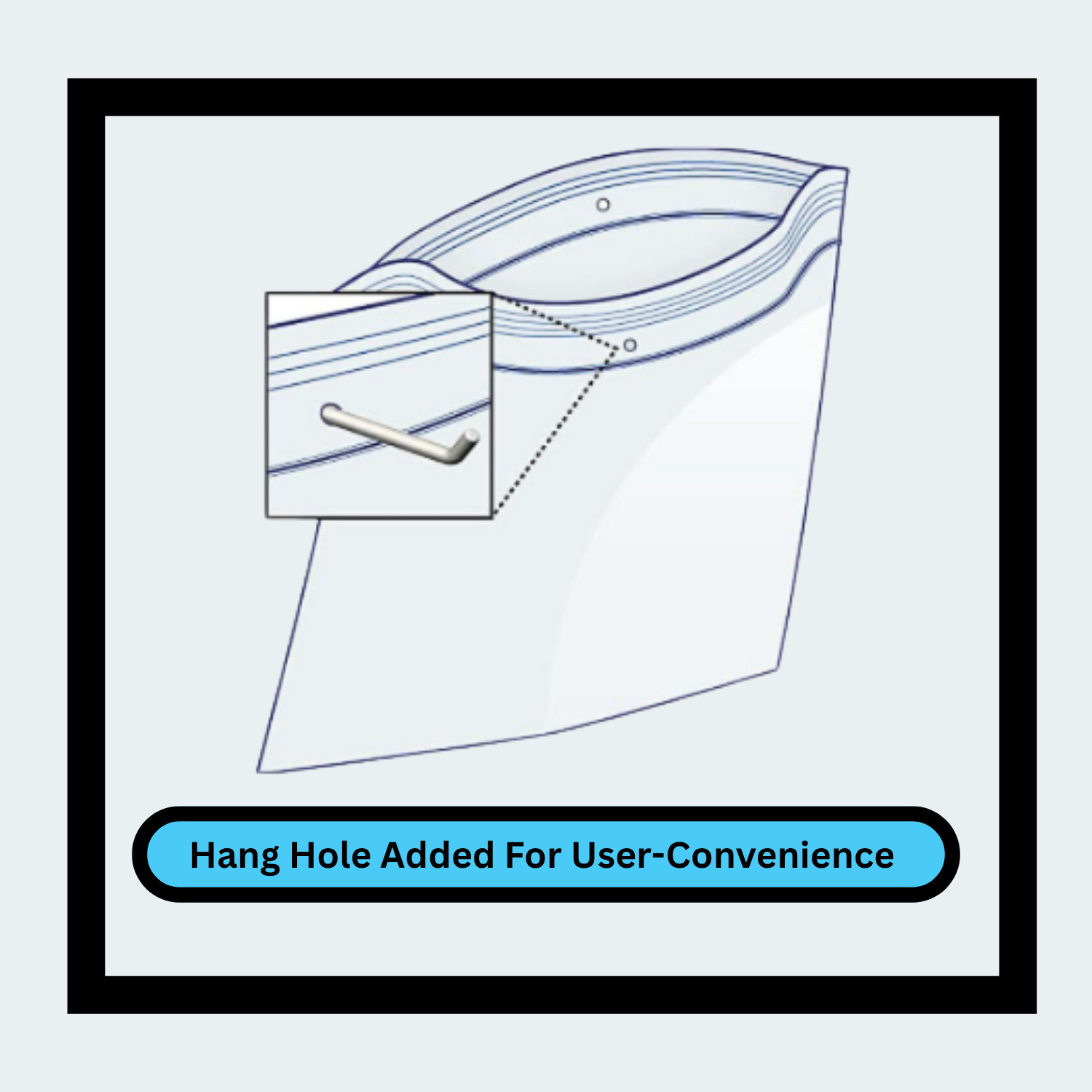 4000 Clear Reclosable Plastic Poly Zipper Bags with Hang Hole 10″ x 12″ 2 Mil