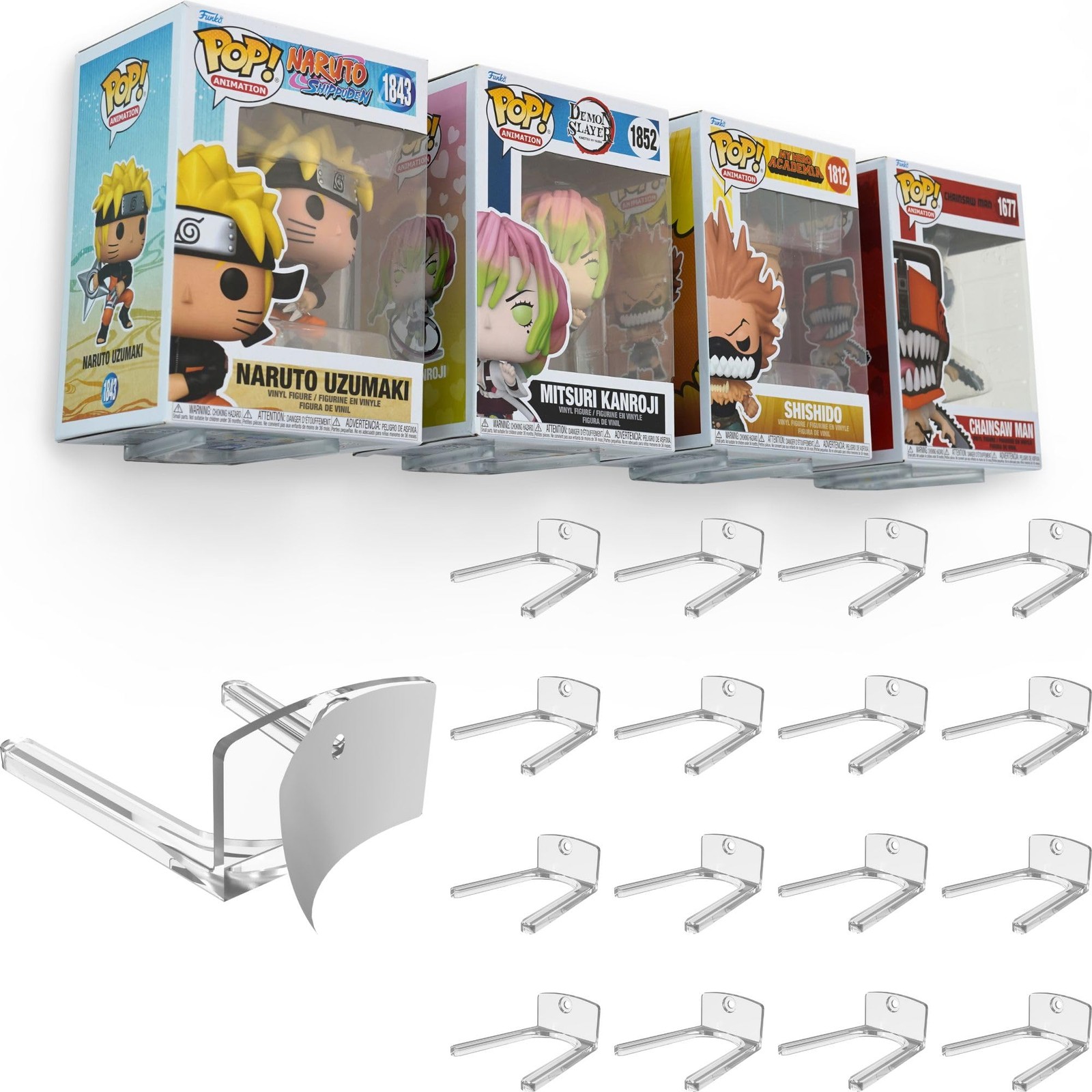Adhesive Display Shelf for Funko Pop Boxes (16-Pack) – Clean Mount for Funko …