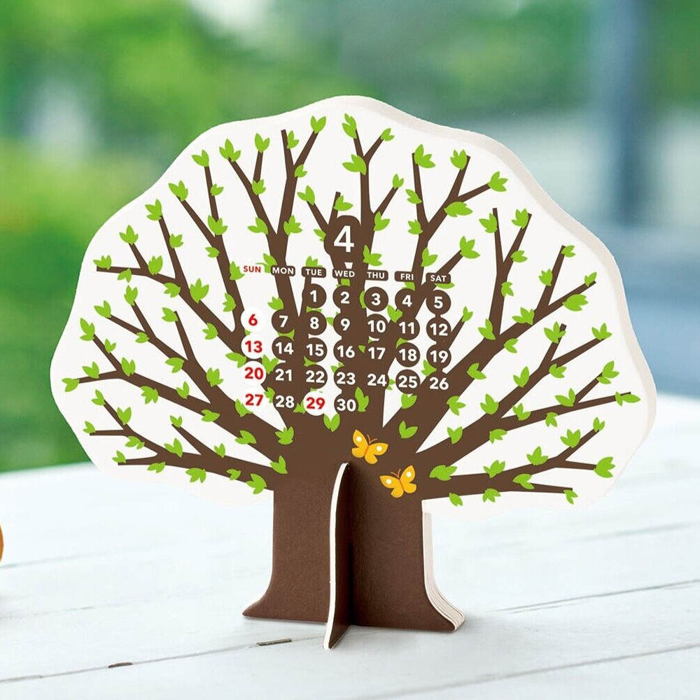 good morning Calendar Year 2025 Paper CITY/Zoo/Travel/Dogs/Tree/Green JAPAN NEW