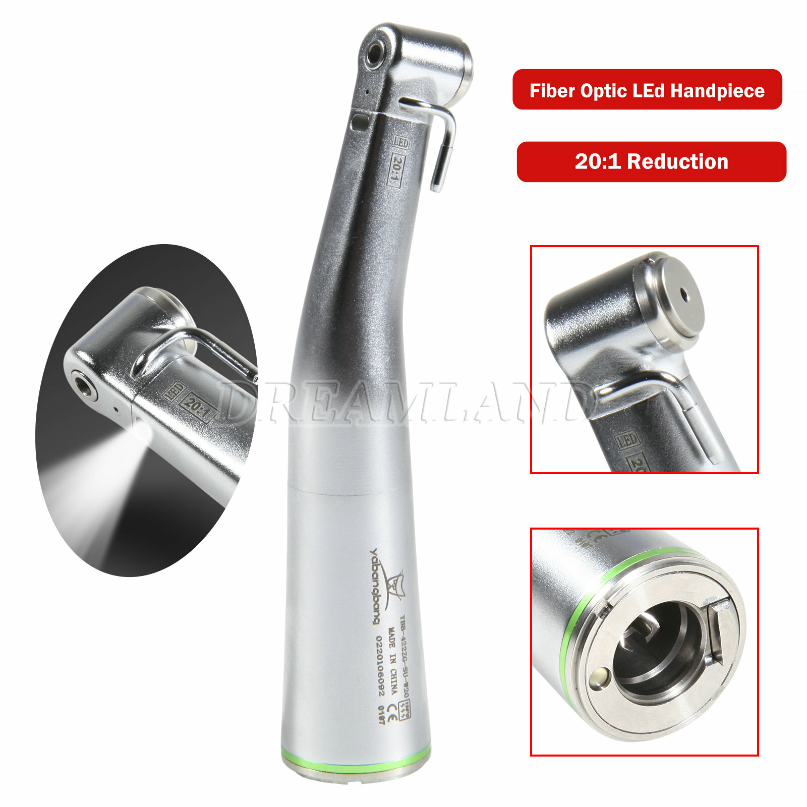 Fit NSK Dental 20:1 1:5 1:4.2 Fiber Optic LED Contra Angle Handpiece Internal