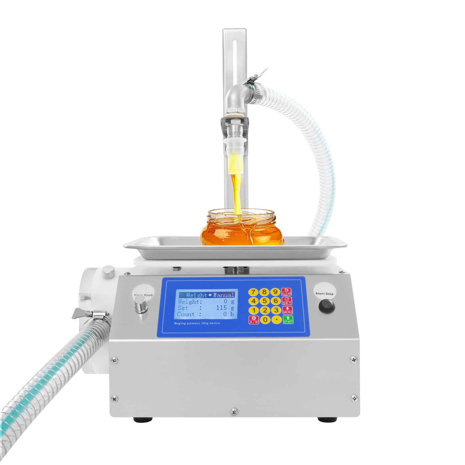 10g-10kg Single Head Filling Machine Rectangular Automatic Honey Filler 200W