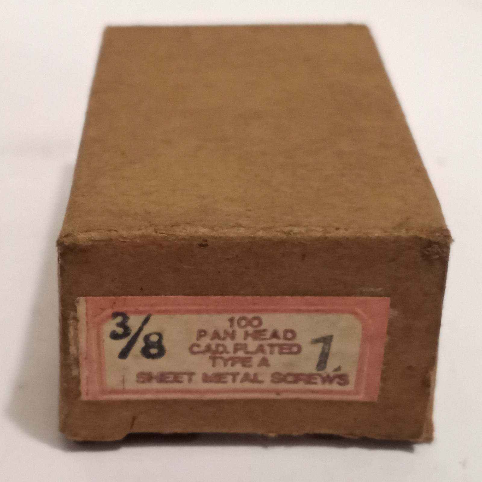 Vintage 100ct. Box Pan Head Cad. Plated Sheet Metal Screws 3/8 – 1″ – Type A