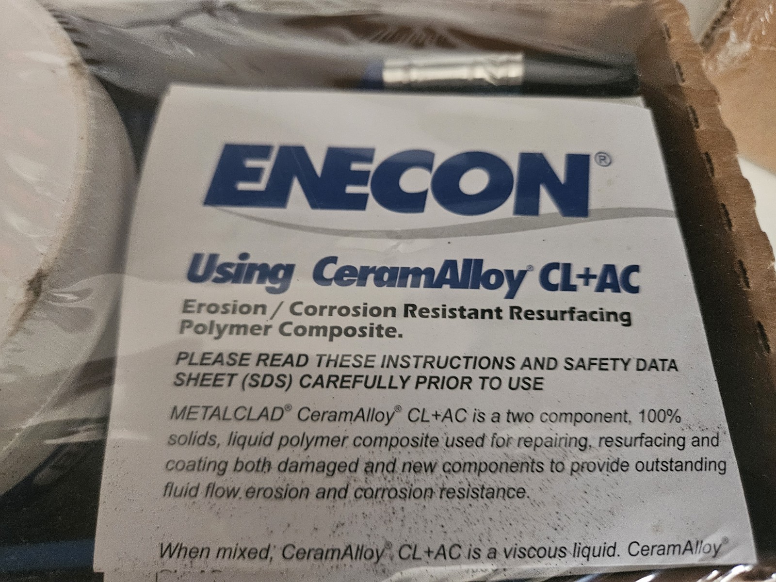 Enecon CeramAlloy CL + AC – Blue – Polymer Composite Coating Kit