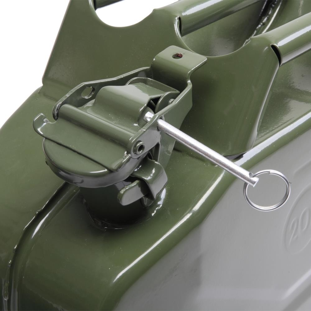 High Quality Fuel Can 5 Gal 20L Green Steel Gasoline Gas Fuel Tank Emergency