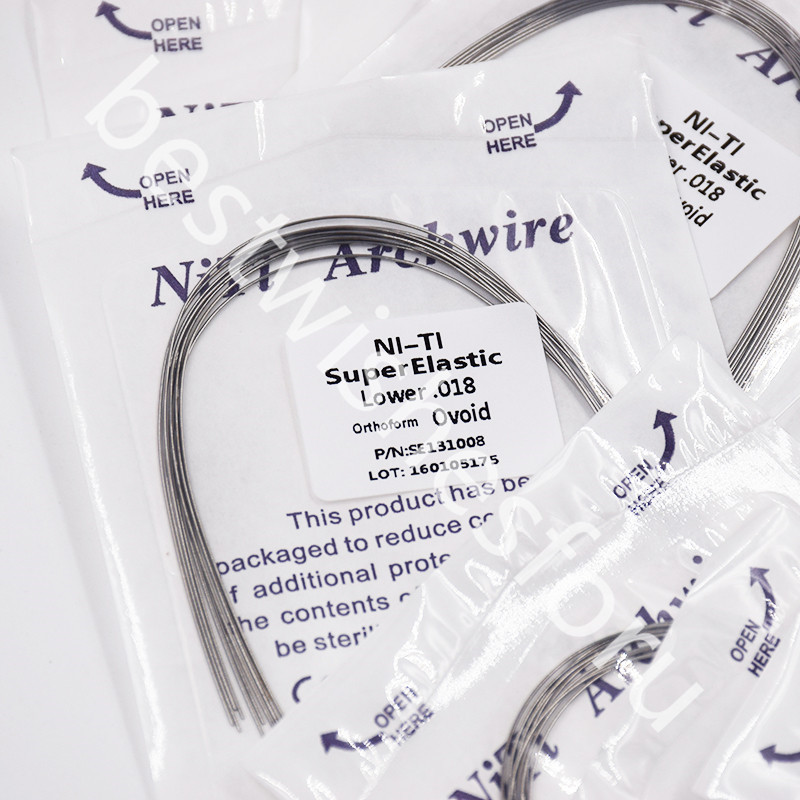 50 Packs Dental Orthodontic Super Elastic Oval Ovoid Form Niti Round Arch Wires