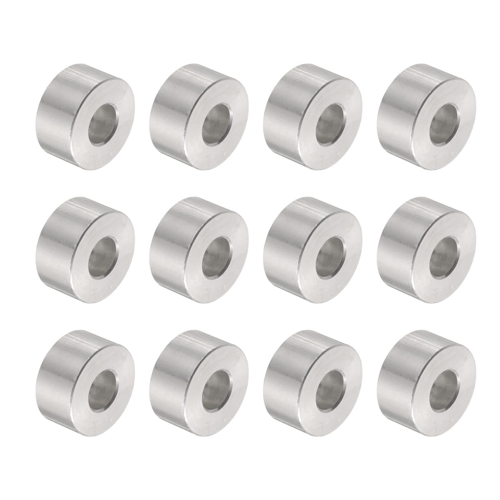 12pcs Aluminum Spacer 8.5mm Bore x 20mm OD x 10mm Length