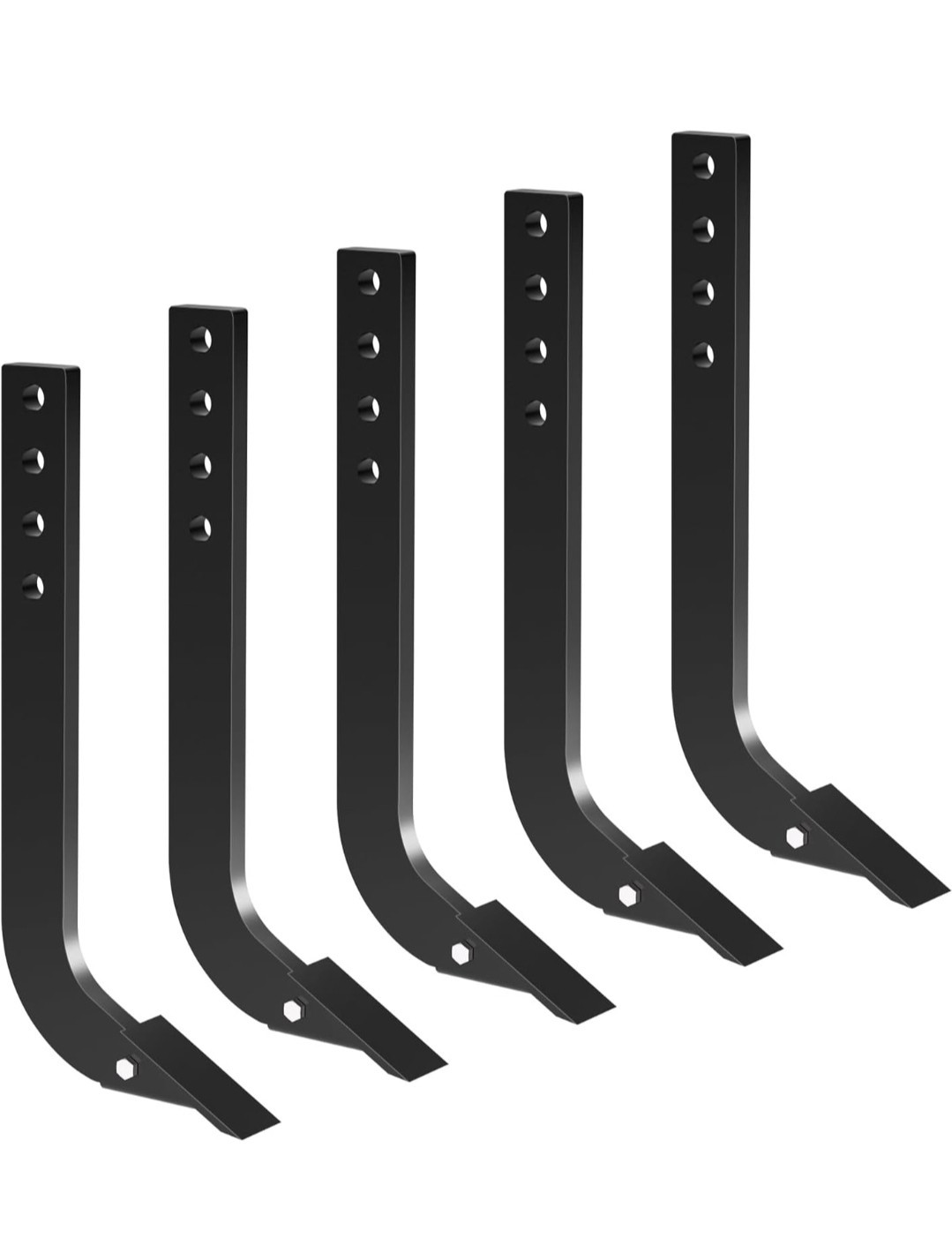 5 PCS 18″ Box Blade Shanks Scarifier Shanks 4 Hole Ripper Shank Teeth Set Tracto