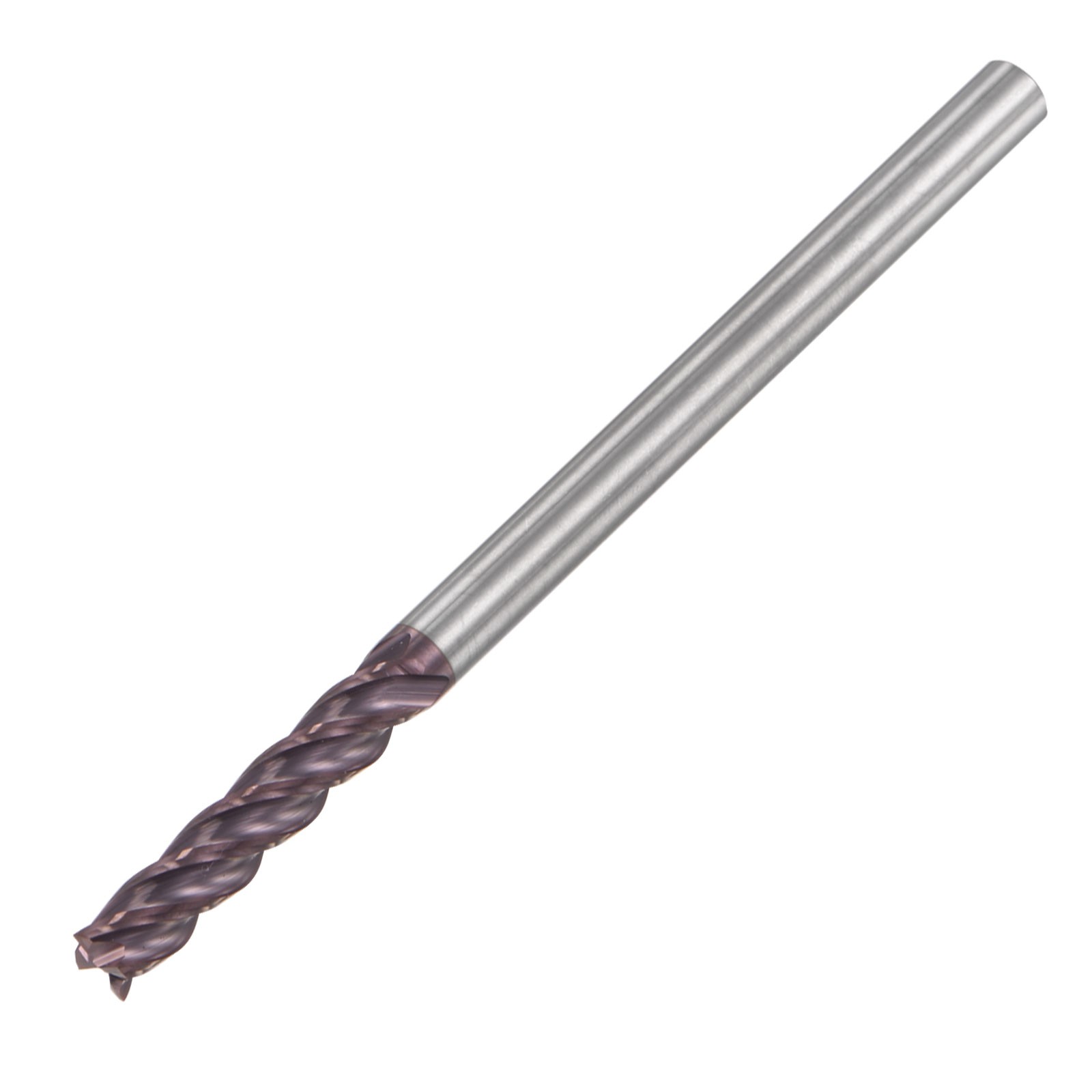 6mm Dia 6mm Shank 100mm HRC55 Carbide AlTiN Coated 4 Flute Square End Mill
