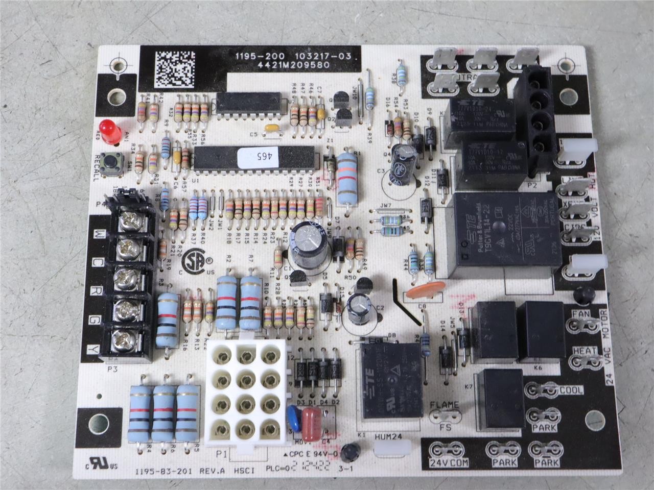 LENNOX 1195-200 Furnace Control Circuit Board 103217-03