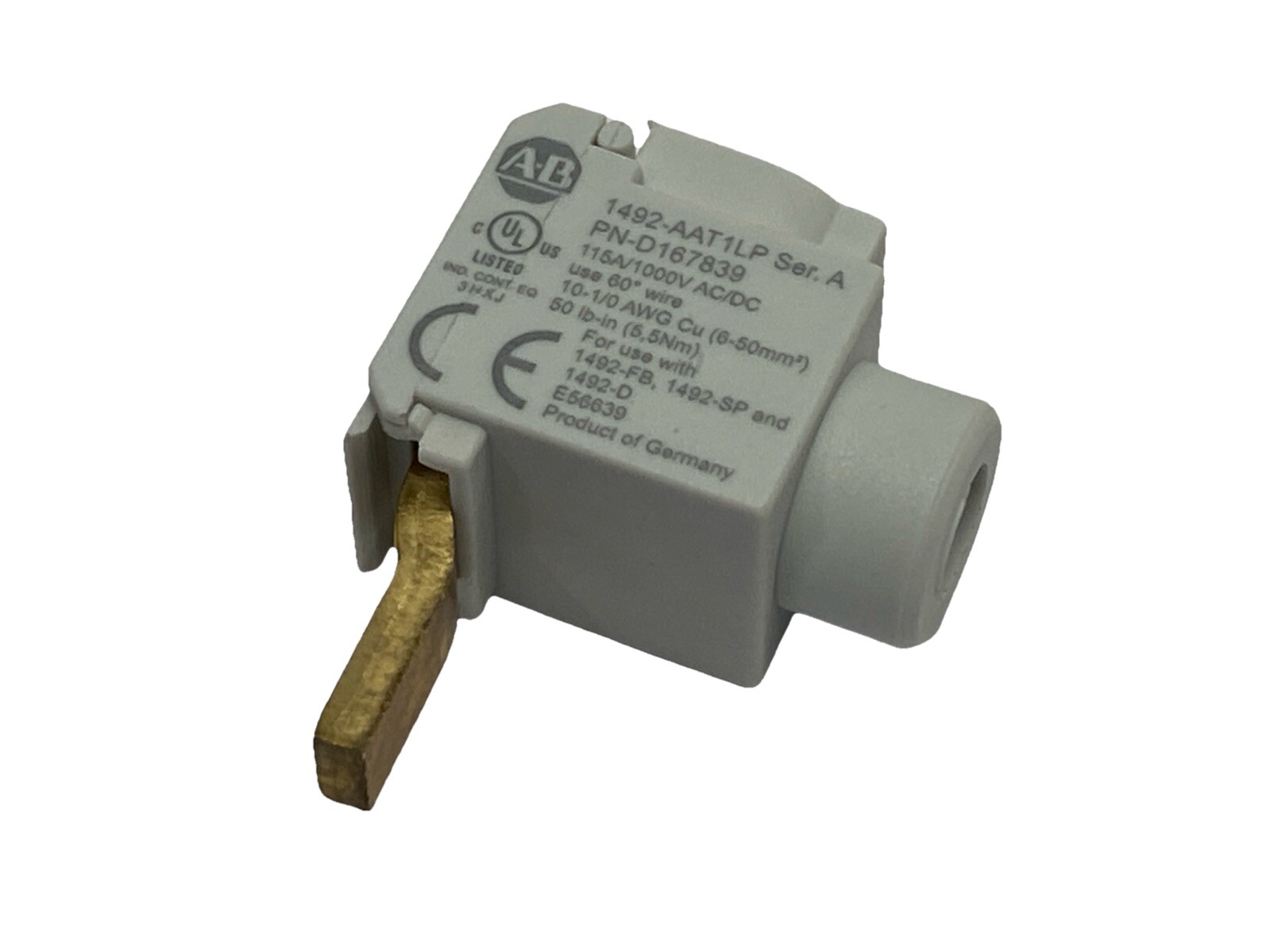 Allen Bradley 1492-AAT1LP Ser A Miniature Circuit Breaker Busbar Connector