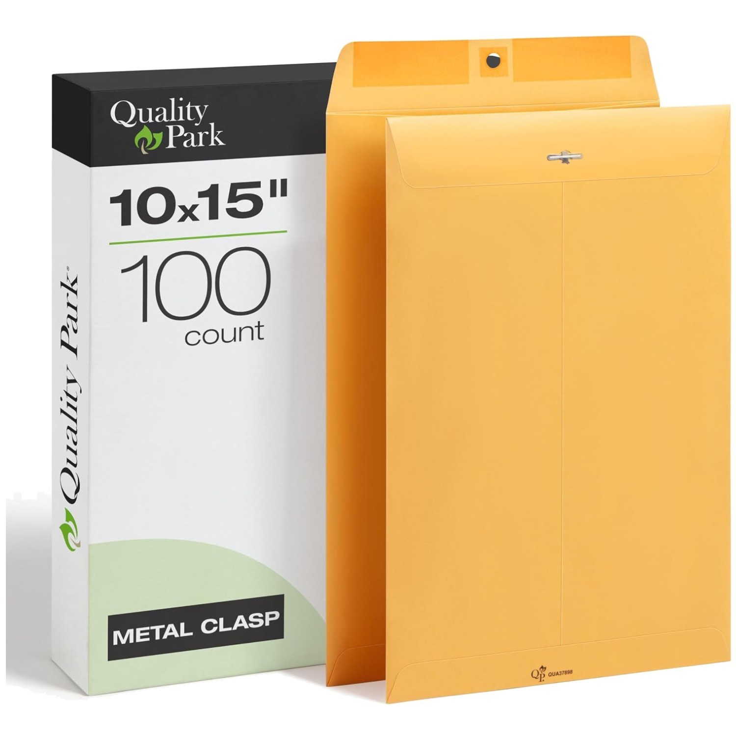 Convenient 100 Ct Pack Clasp Envelopes, 10×15, Brown Kraft
