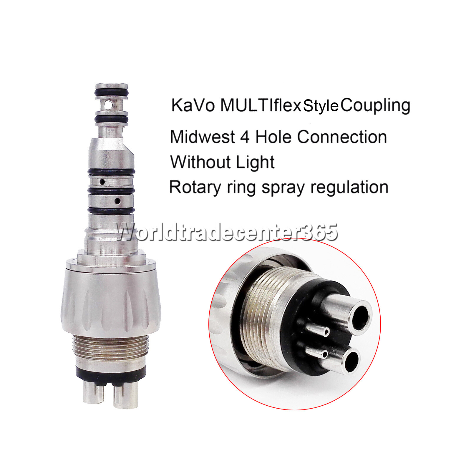 KAVO Multiflex Style Dental Fiber Optic LED Handpiece Coupling 4 Hole 6 Pin