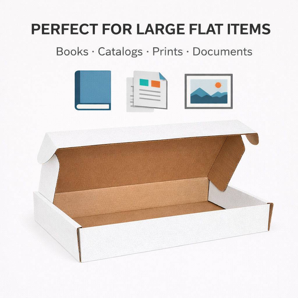 15 1/8 x 11 1/8 x 3″ White Deluxe Literature Mailers ECT-32 50/Case