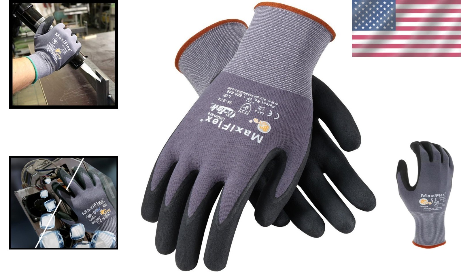 X-Large Ultimate Nitrile Work Gloves – Reusable, Lightweight with Excellent Grip