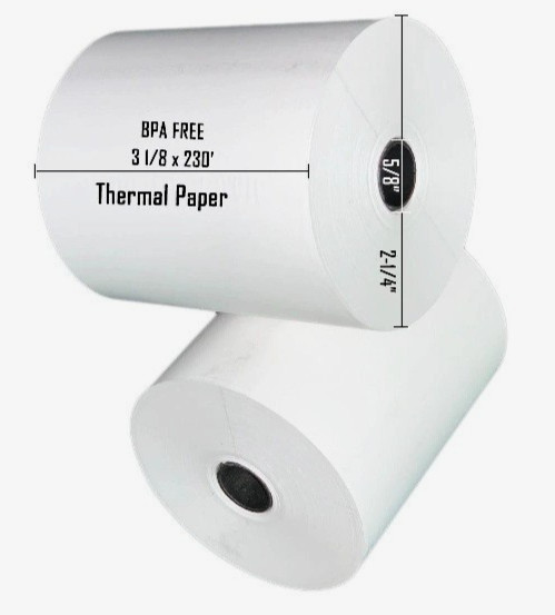 Pack of 10, Thermal Paper Rolls, 3-1/8″ x 230 ft – Value Pack 10 rolls
