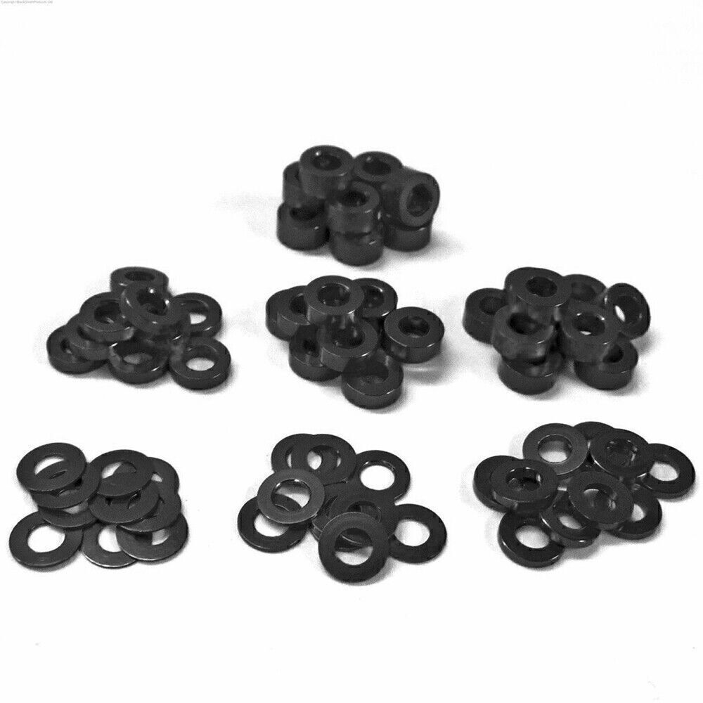 M3 x Thickness 0.25-3mm CNC Aluminum Flat Washers Gaskets For Screws Tool Kits
