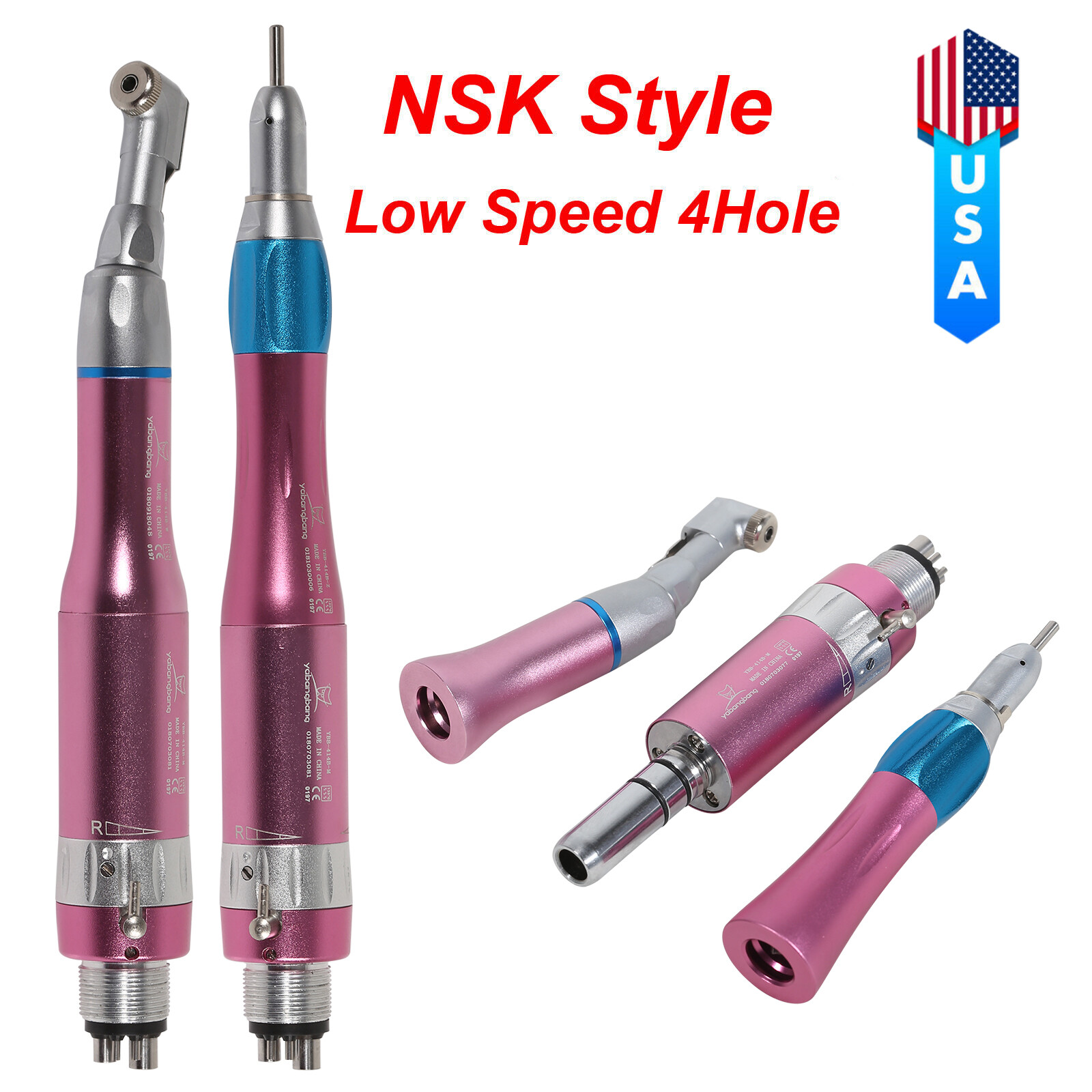 Estilo NSK Dental Latch Contra Angulo Baja Velocidad Pieza de Mano Handpiece PK