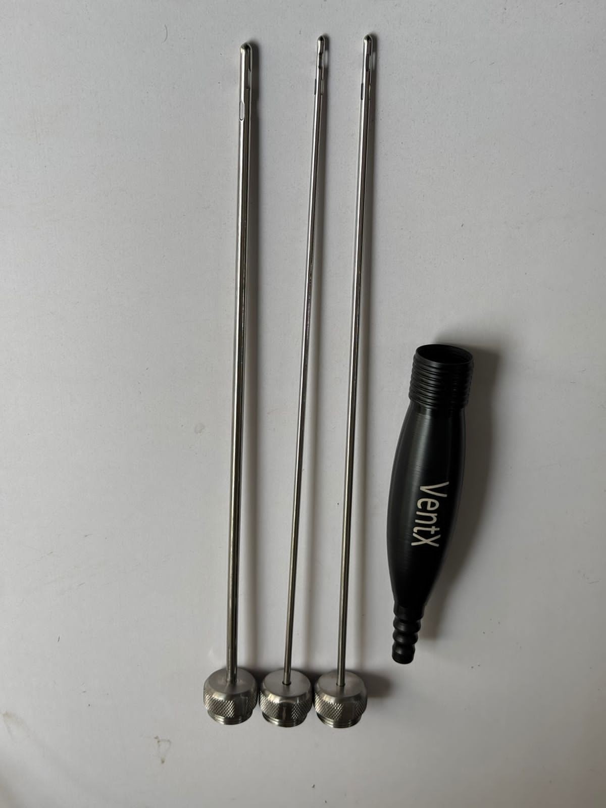 VASER VentX Type Set – Handpiece & 3 VentX Type Cannulas – Liposuction Handle.