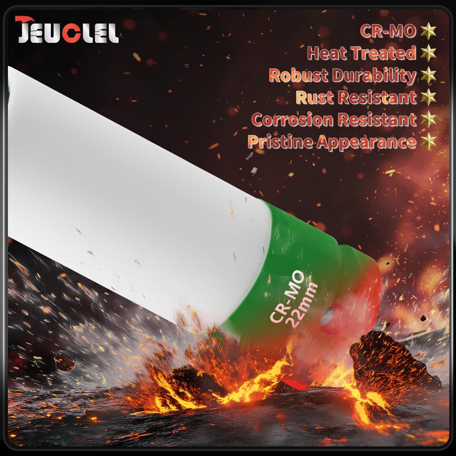 JEUCLEL 22mm 1/2″Drive Wheel Protector Impact Socket, Lug Nut 22MM