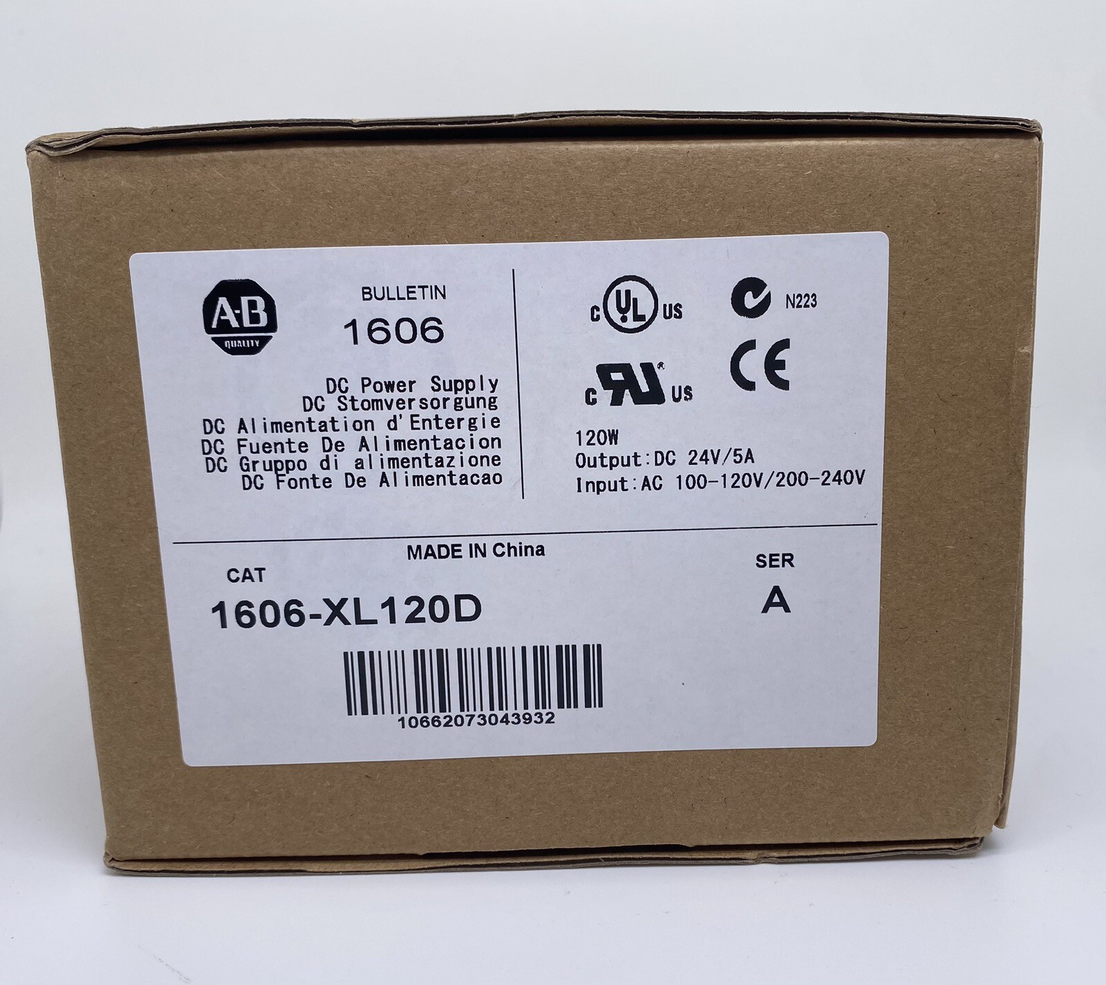 1606XL120D Allen Bradley 1606-XL120D Bulletin 1606 DC Power Supply In Box