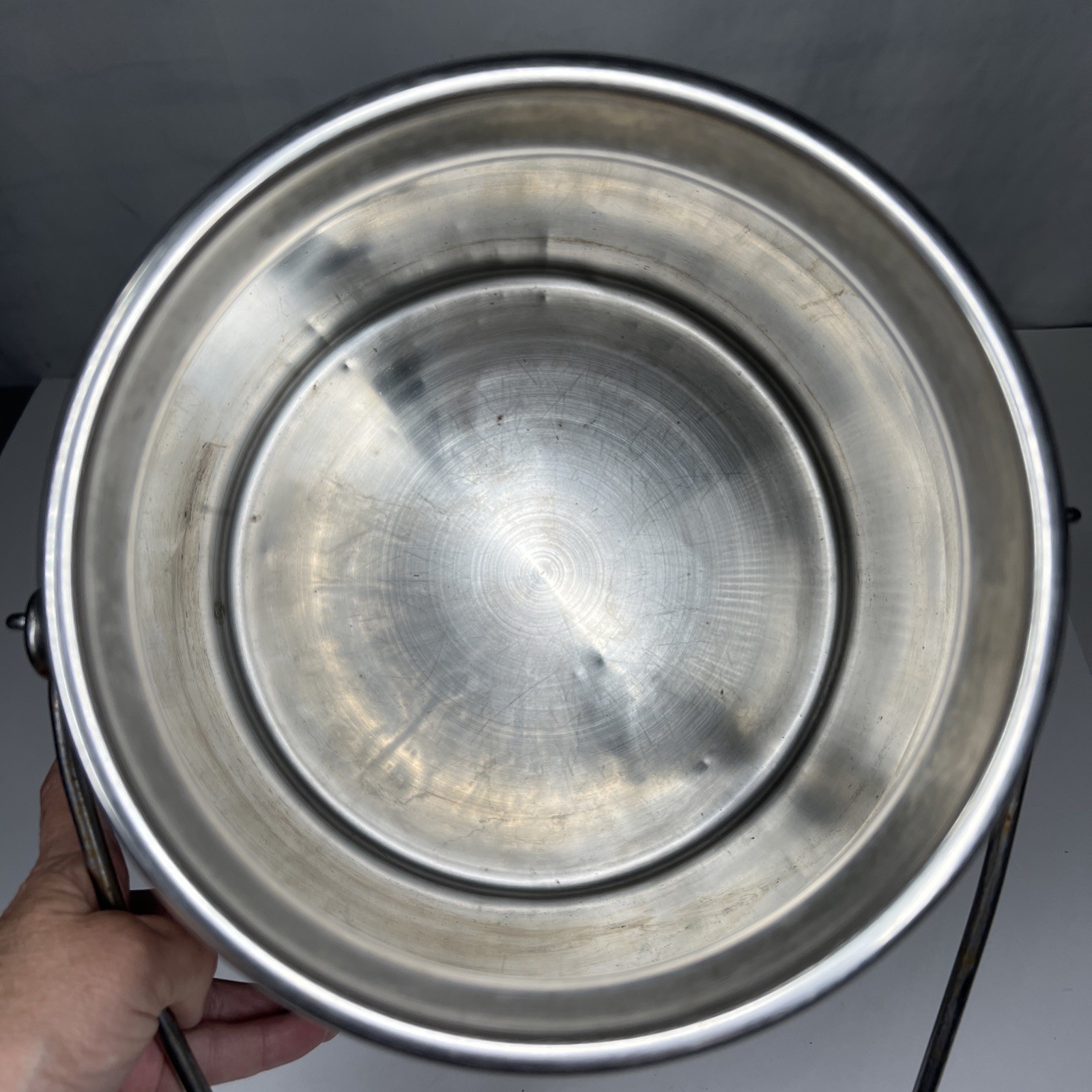 Vintage DeLaval 5 Gallon Stainless Milking Machine Can Pail Bucket