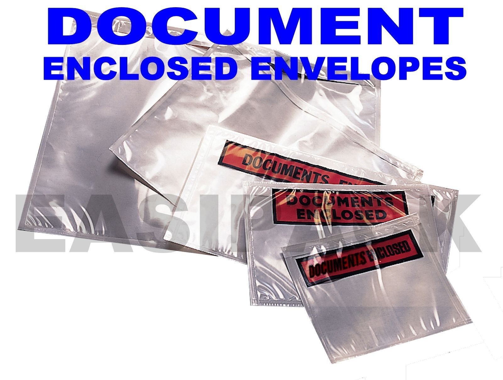 Document Enclosed Envelopes Wallets – A7, A6, A5, DL, A4 size MULTI LISTING