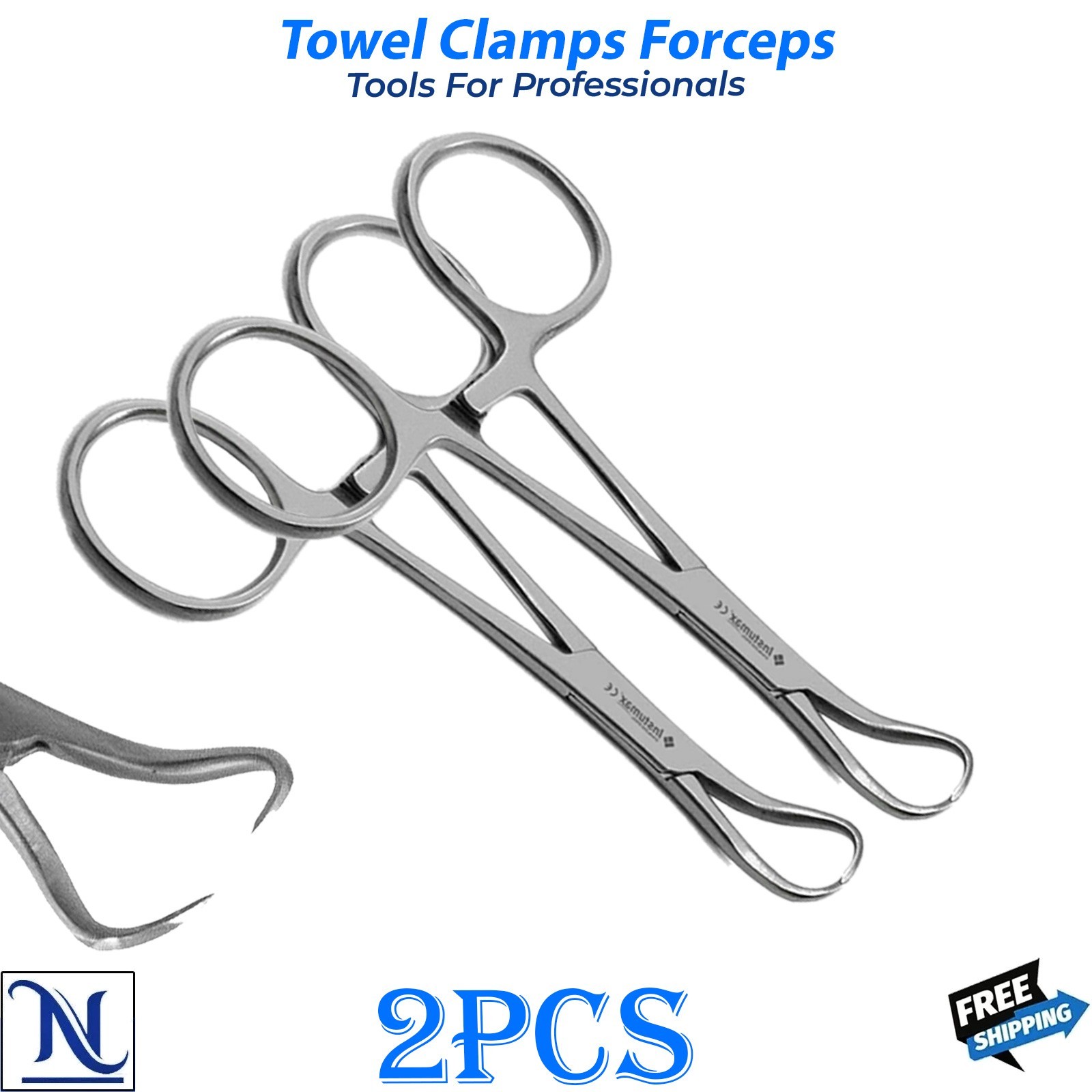 Professional Surgical Towel Clamp 9cm Stainless Steel Instrument