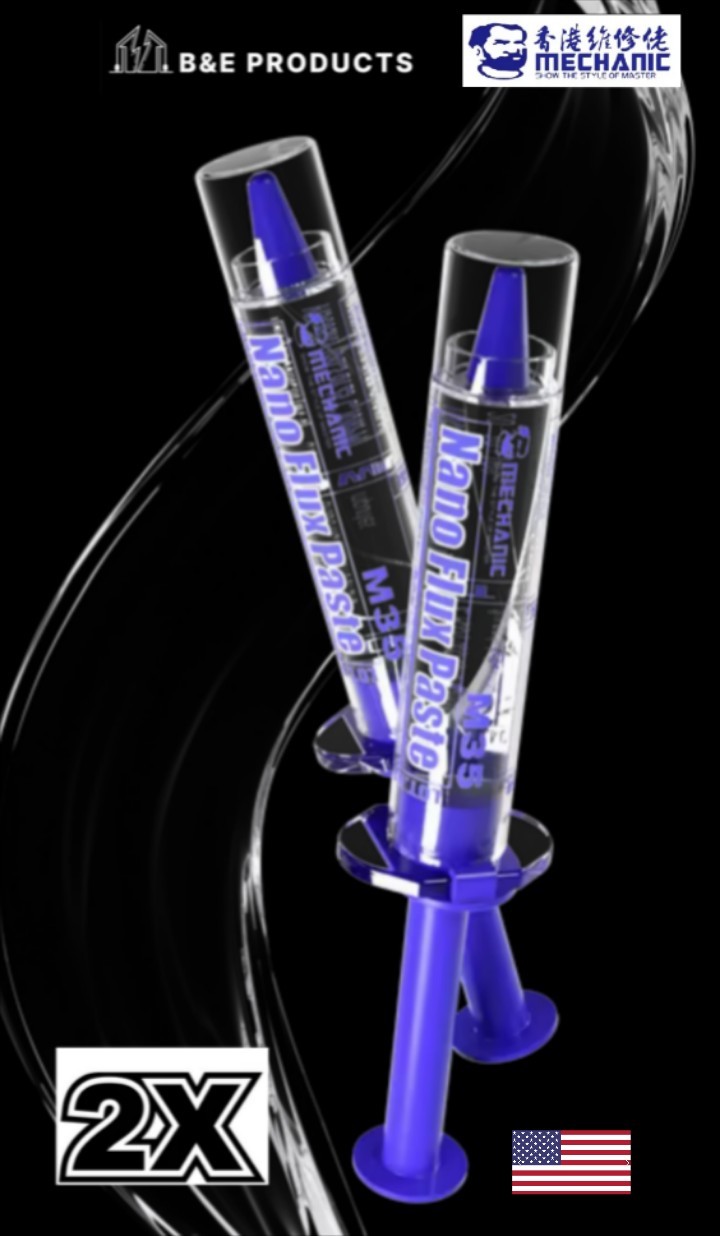 2PCS Mechanic M35 Lead-Free No Clean Transparent MICRO SOLDERING FLUX