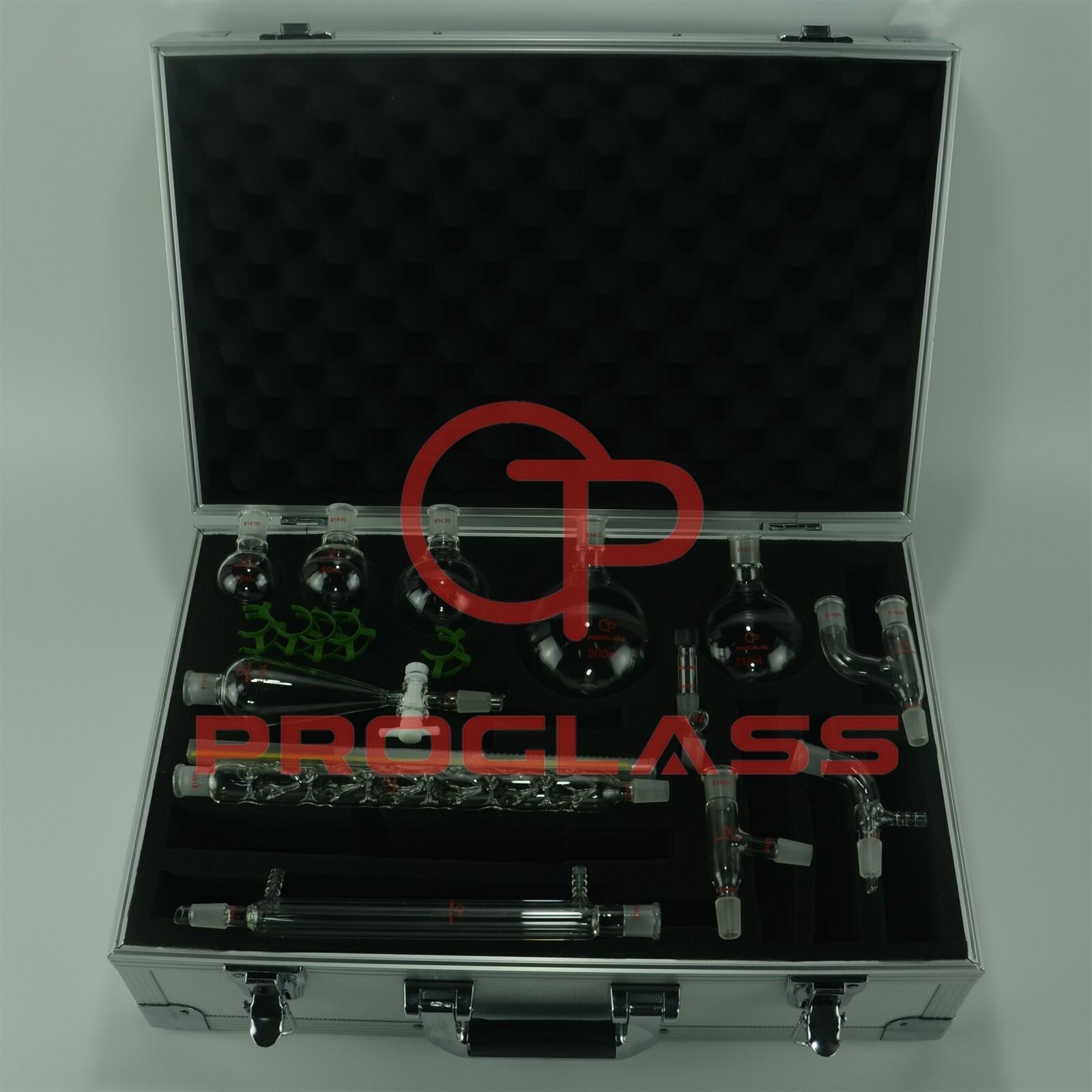 Laboratory Primay Organic Chemistry Kit 14/20 Lab Glassware kit with Cabinet Box