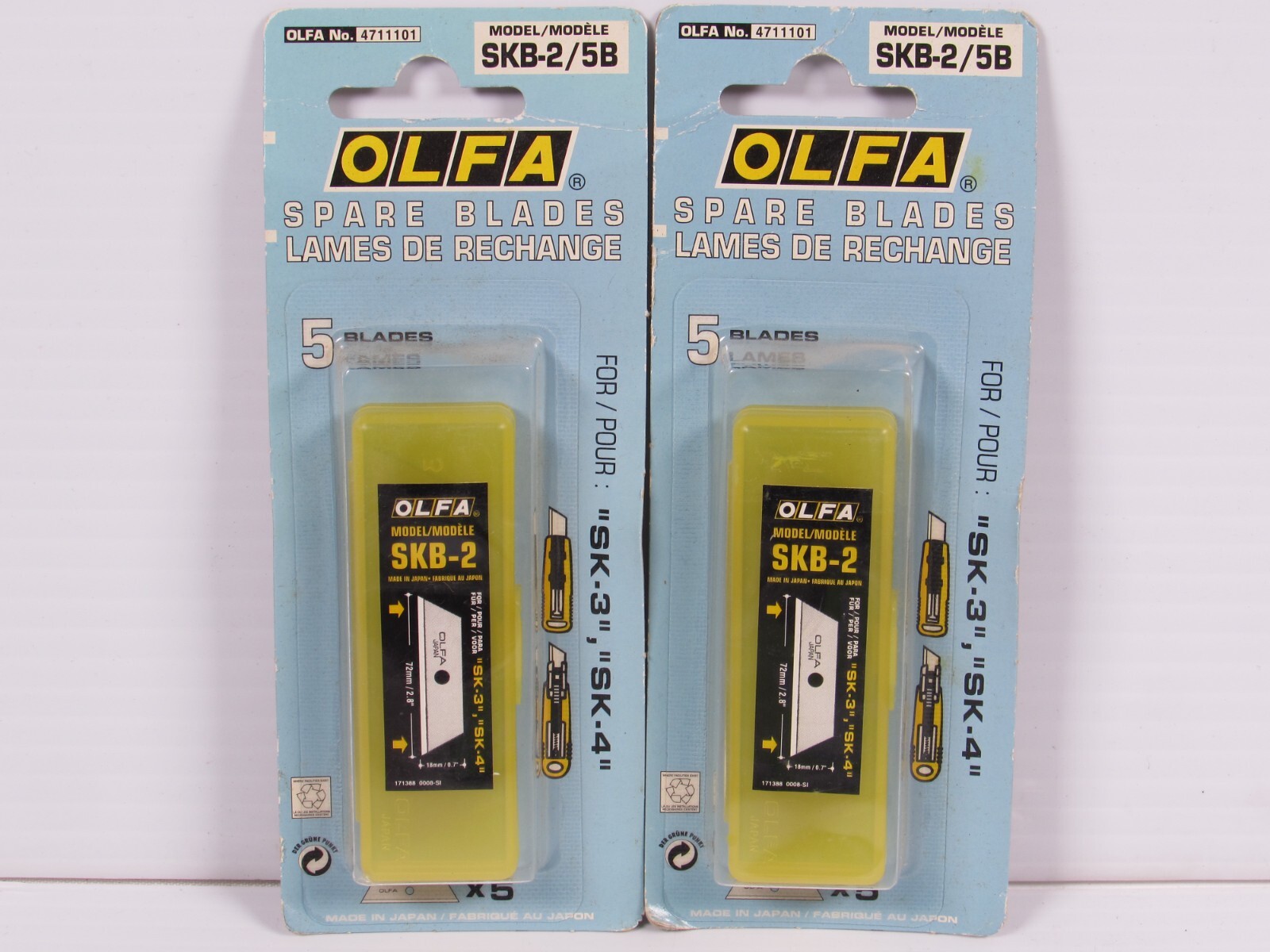 OLFA Safety Knife Blades 10 pk (OLFA SKB-2-5B) NEW TWO PACKS OF 5