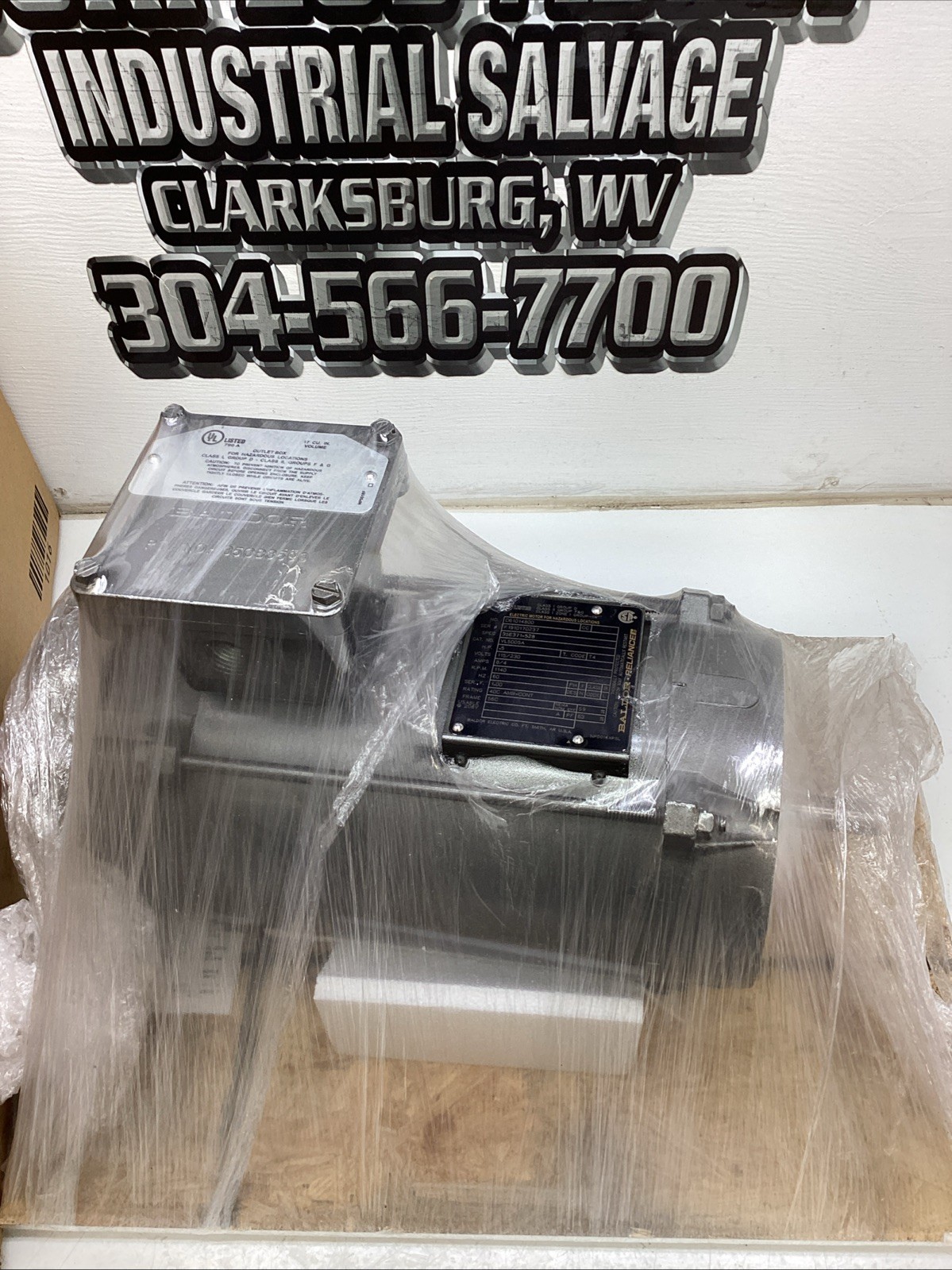 Baldor Reliance Motor VL5005A 0.5HP 115/230V 1140RPM NIB