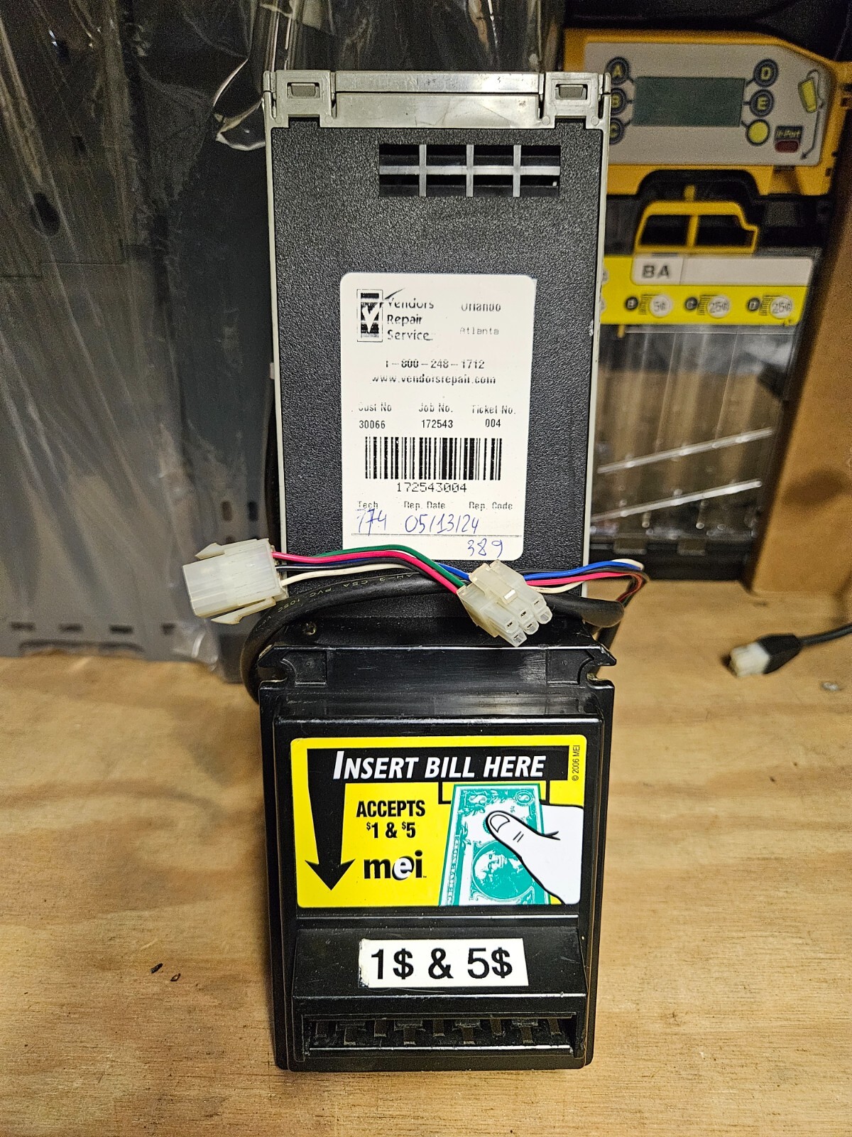 REBUILT 6Month WARRANTY CONLUX NBM 3140 $1 & $5 MDB BILL ACCEPTOR BILL VALIDATOR