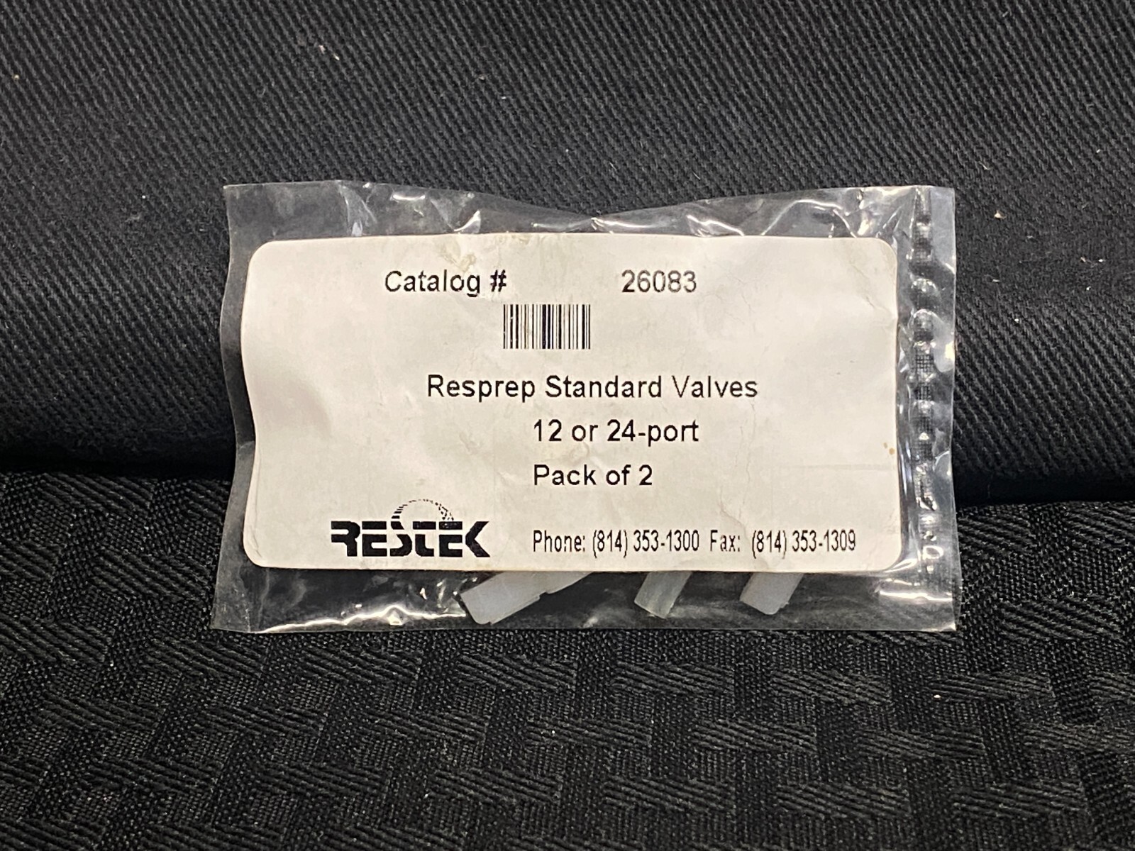 NEW Lot of (2) Restek Polypropylene Resprep Standard Valves 12 or 24 Port 26083
