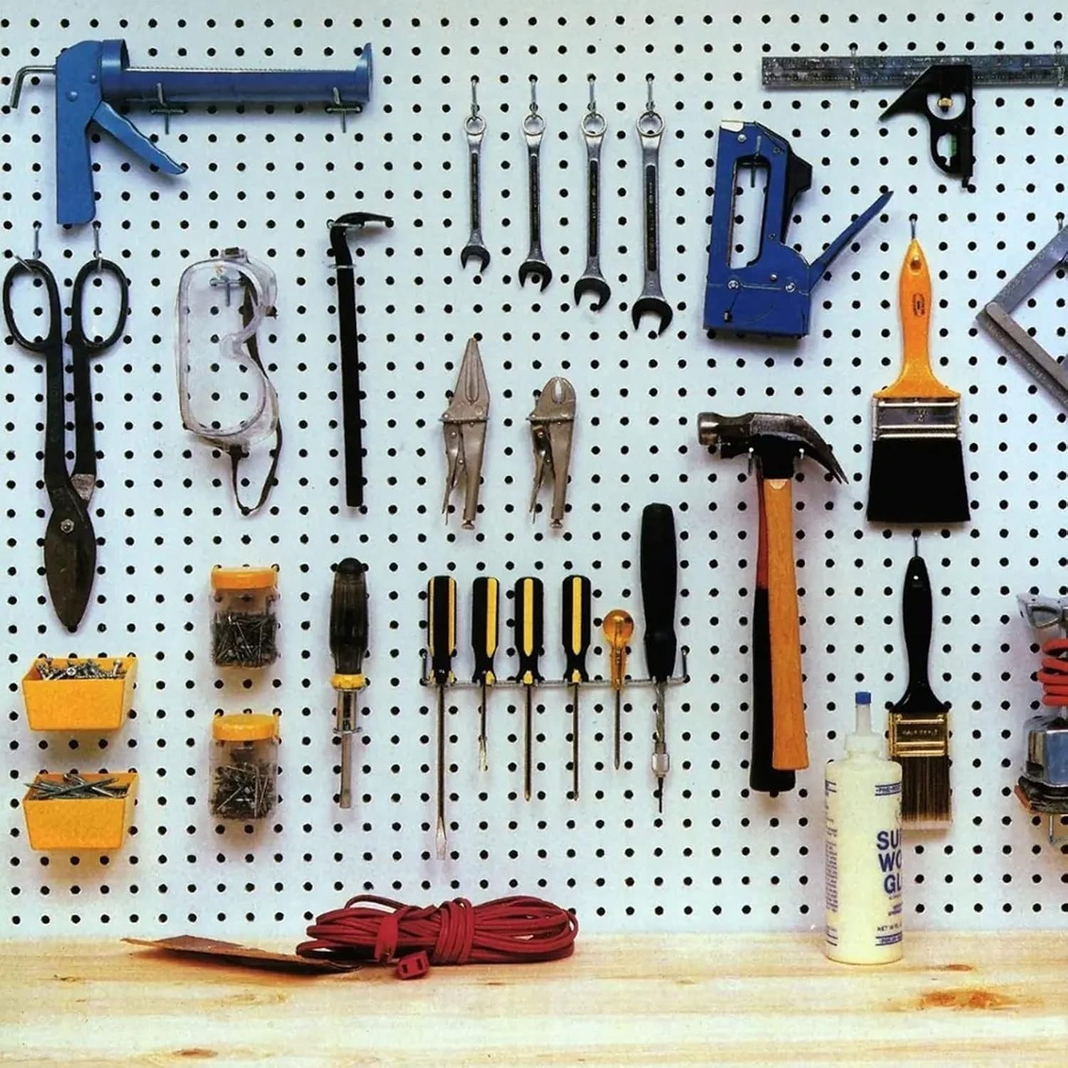 6 Inch 20 Pack Pegboard Hooks Sturdy Shelving Fit 1Mm/0.04Inch Thick Peg Board f