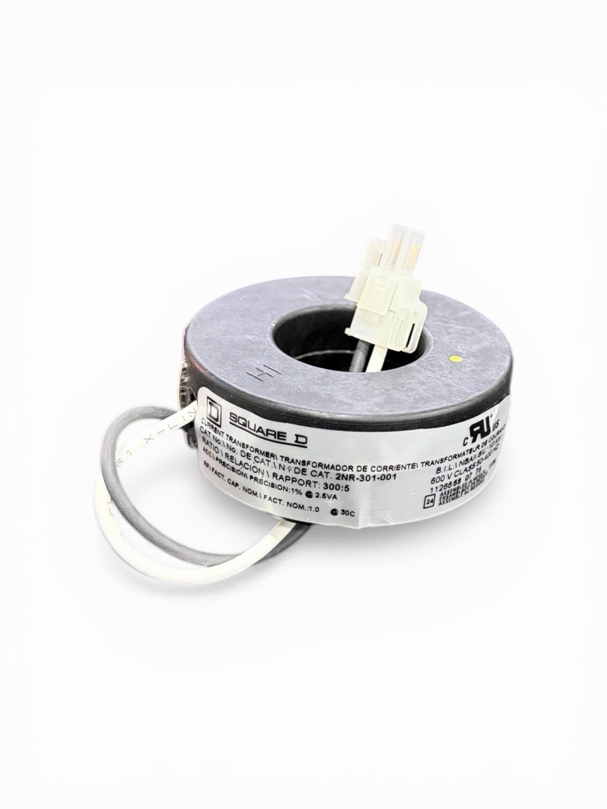 Square D 2NR-301-001 Current Transformer 300:5 Ratio 600V CT