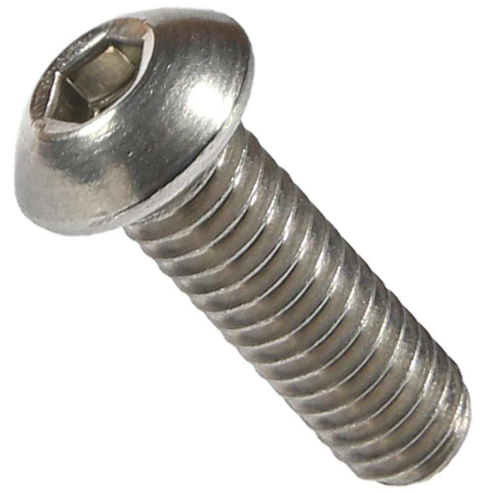 8-32 Button Head Socket Cap Screws Allen Hex Drive Stainless Steel 18-8
