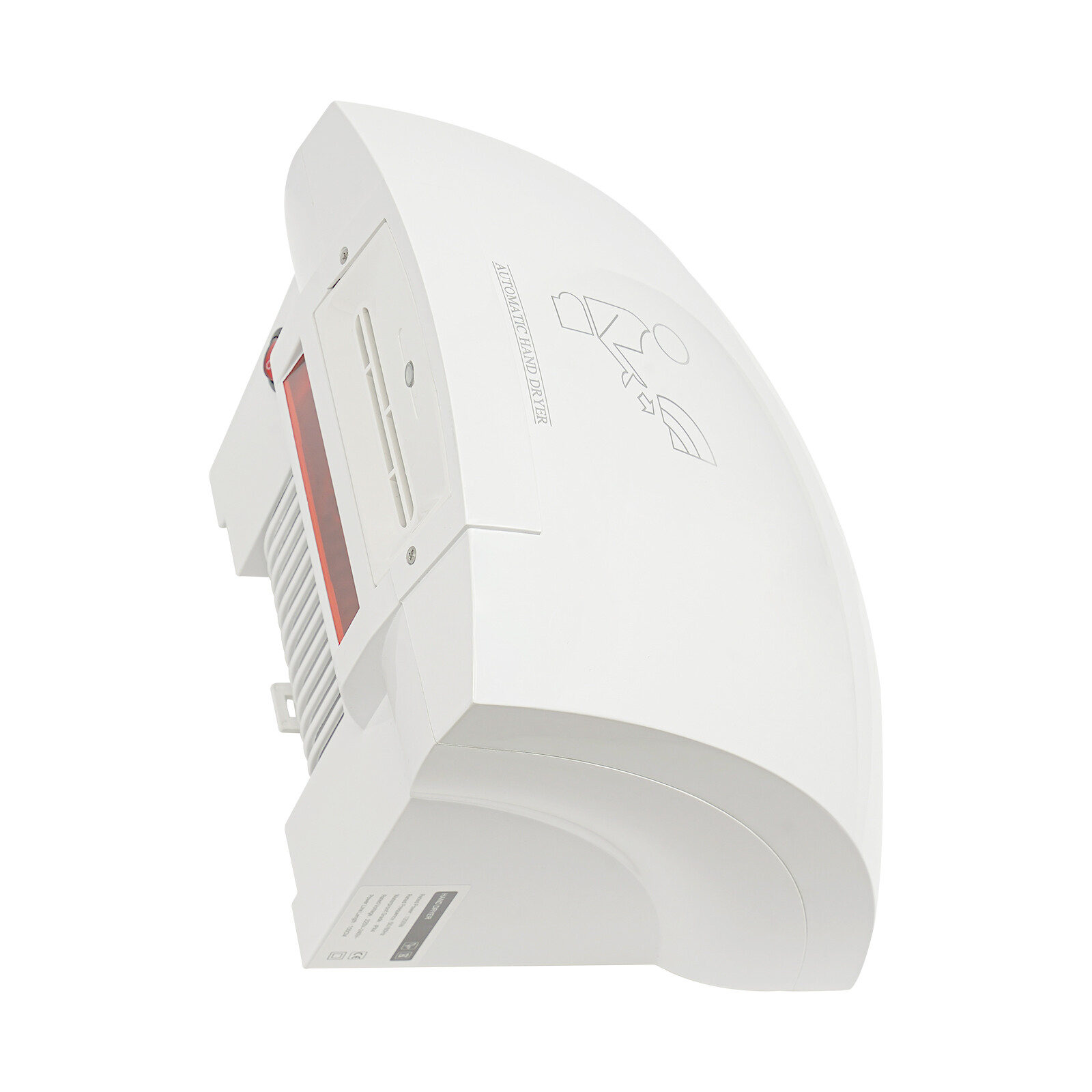 1200W Auto Electric Hand Dryer Commercial Compact Air Hand Dryer High Speed