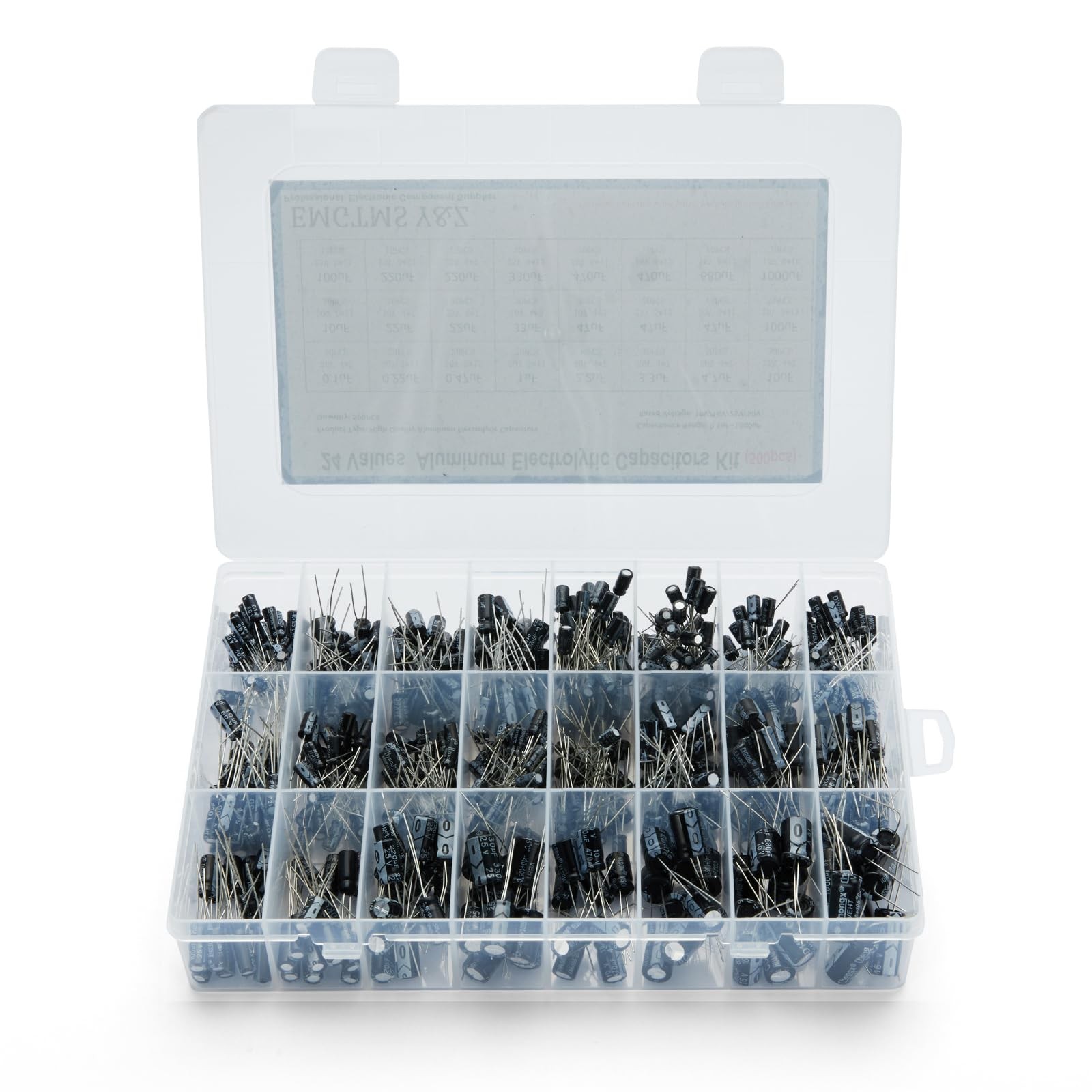 36 Values 1000 Pcs Aluminum Electrolytic Capacitor Assortment Kit 10V To 50V