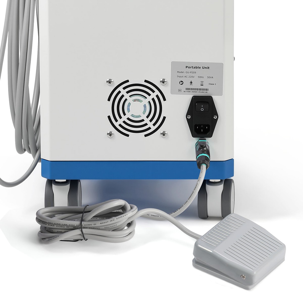 FDA Dental Mobile Delivery Cart Treatment Unit Air Compressor Suction GU-P209