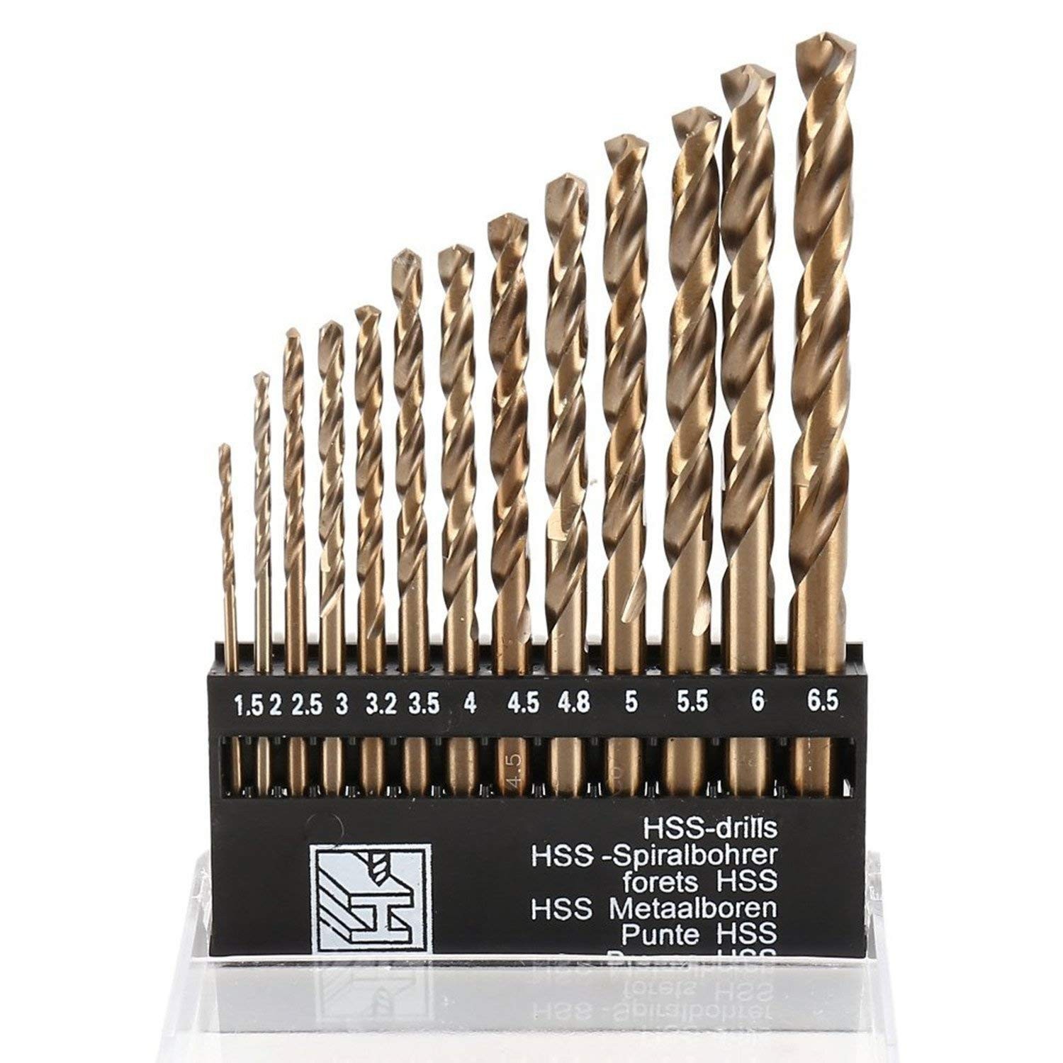 GOZOLA 13-Piece M35 Cobalt Drill Bit Set | High Heat Resistant 3 millimeters