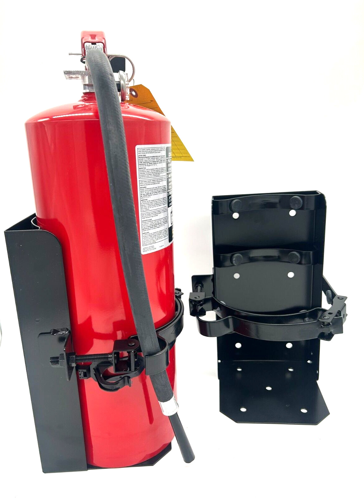 Amerex 810 – 7″ 20LB Fire Extinguisher Bracket – Black – Heavy Duty (Set of 2)
